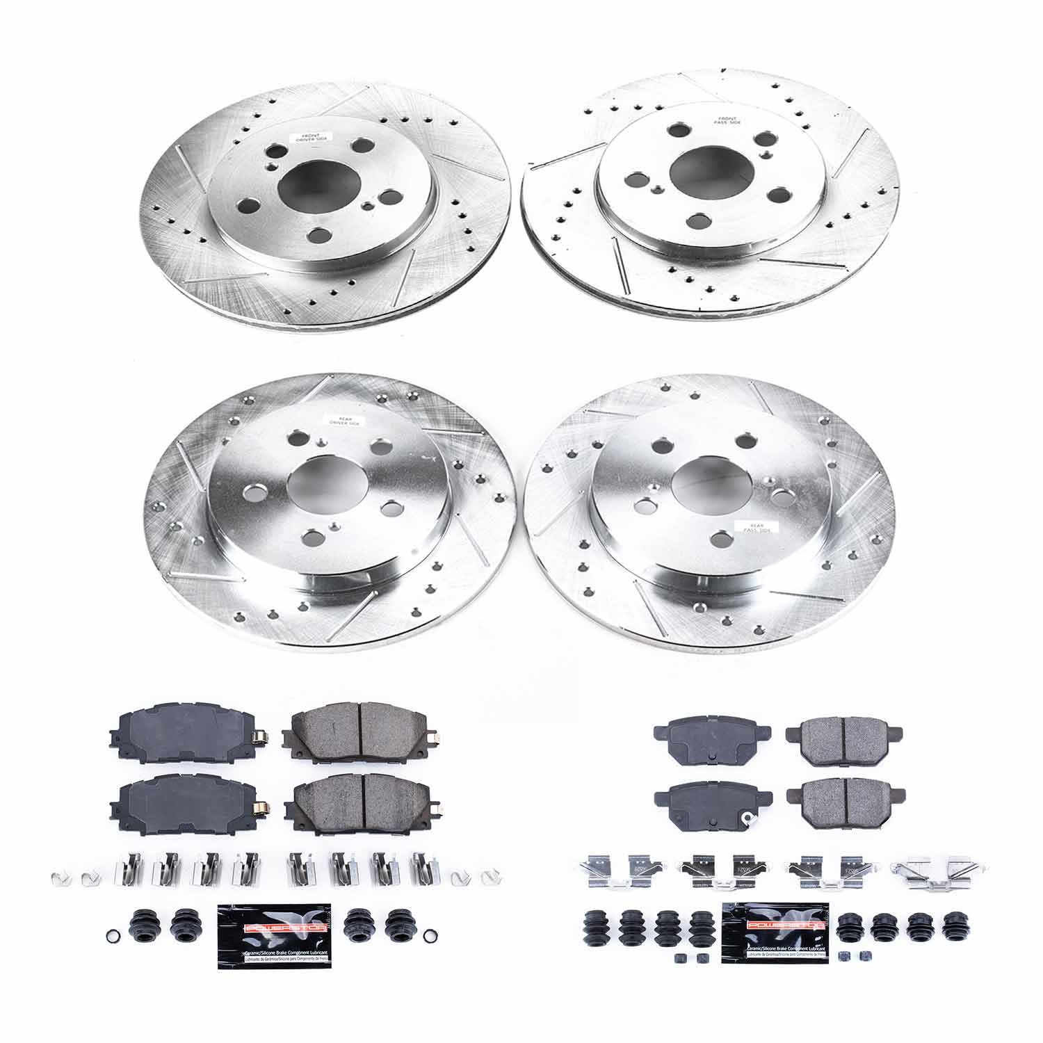 Power Stop - K7924 - Front and Rear - Disc Brake Pad and Rotor Kit