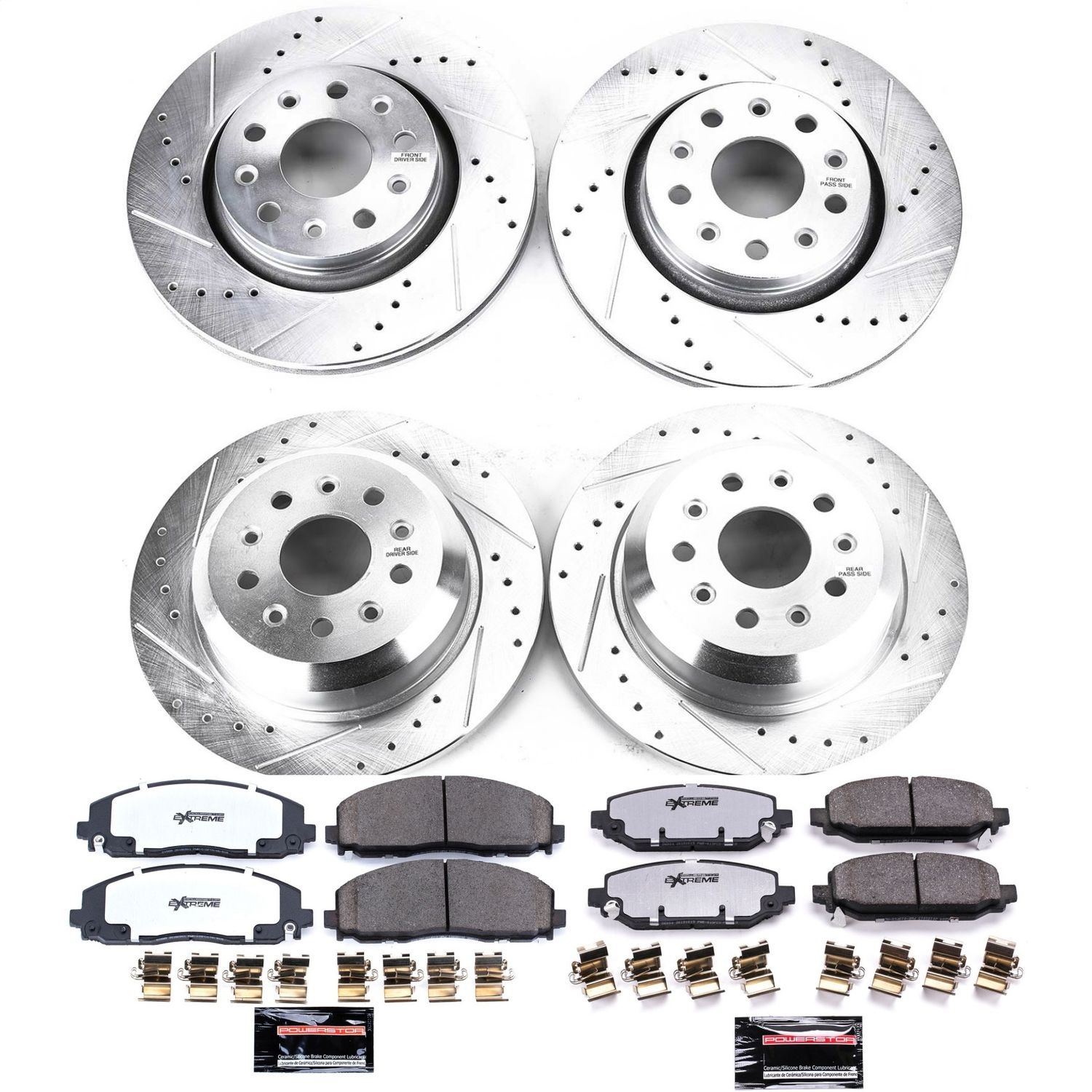Power Stop - K7938-36 - Front and Rear - Disc Brake Pad and Rotor Kit