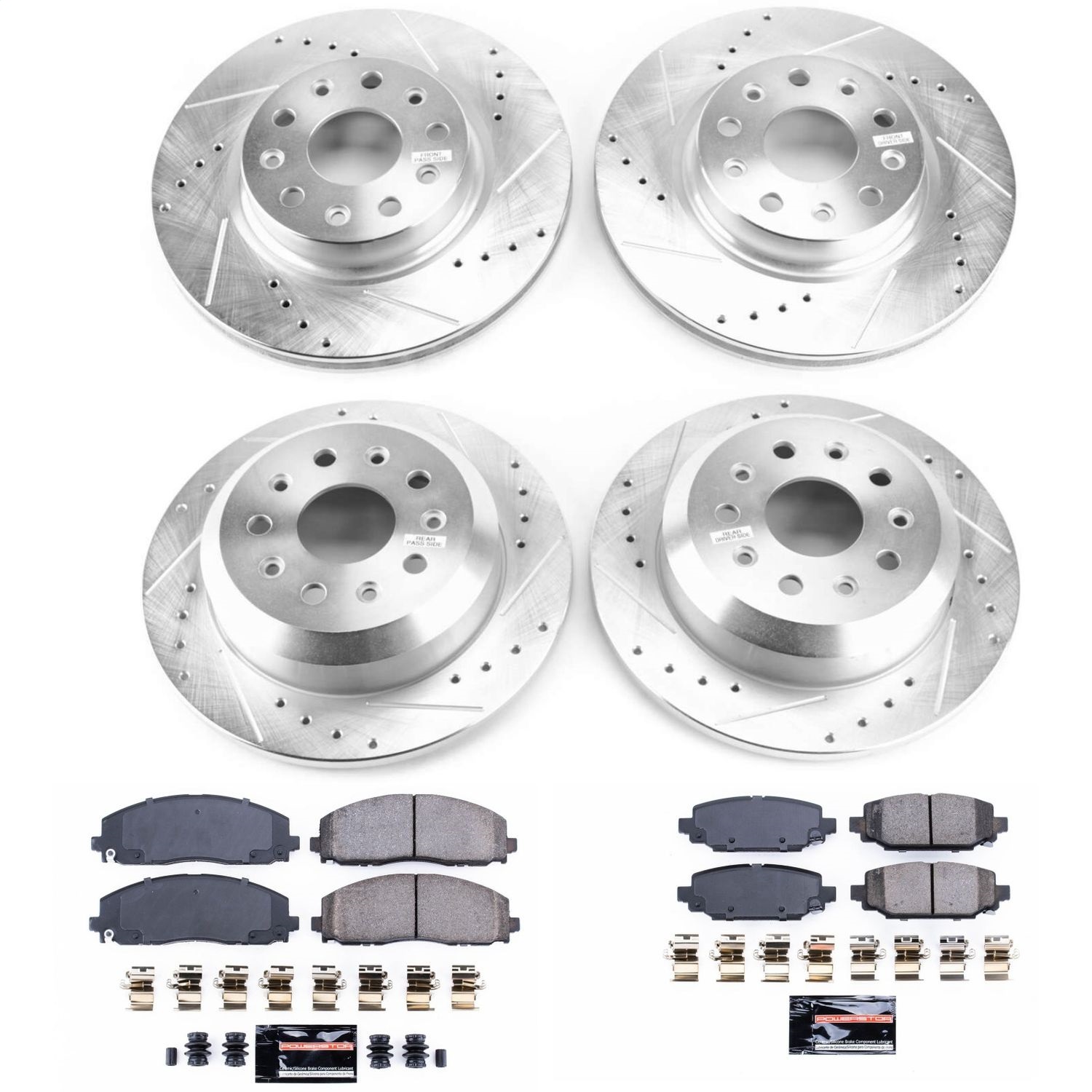 Power Stop - K7939 - Front and Rear - Disc Brake Pad and Rotor Kit