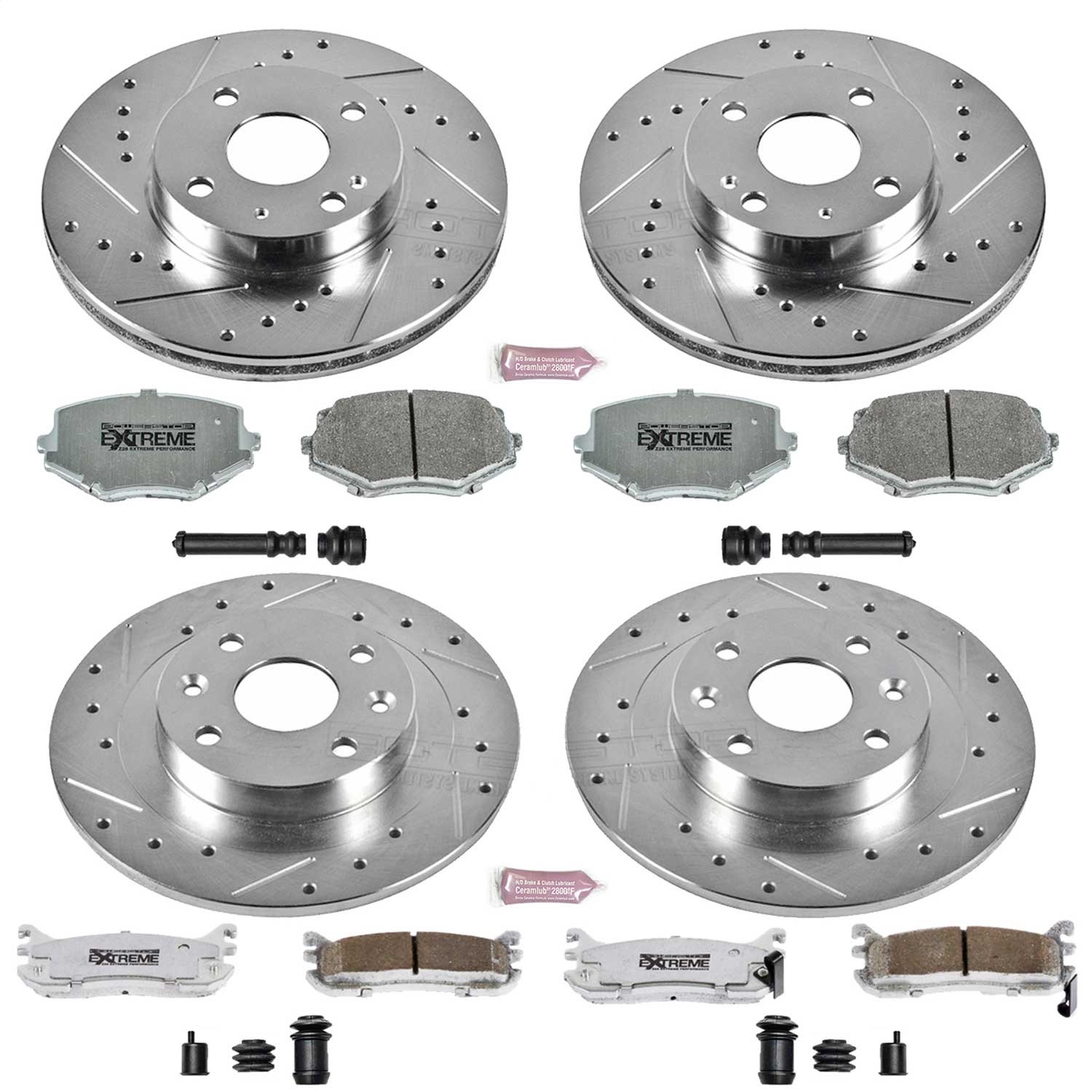 Power Stop - K794-26 - Front and Rear - Disc Brake Pad and Rotor Kit