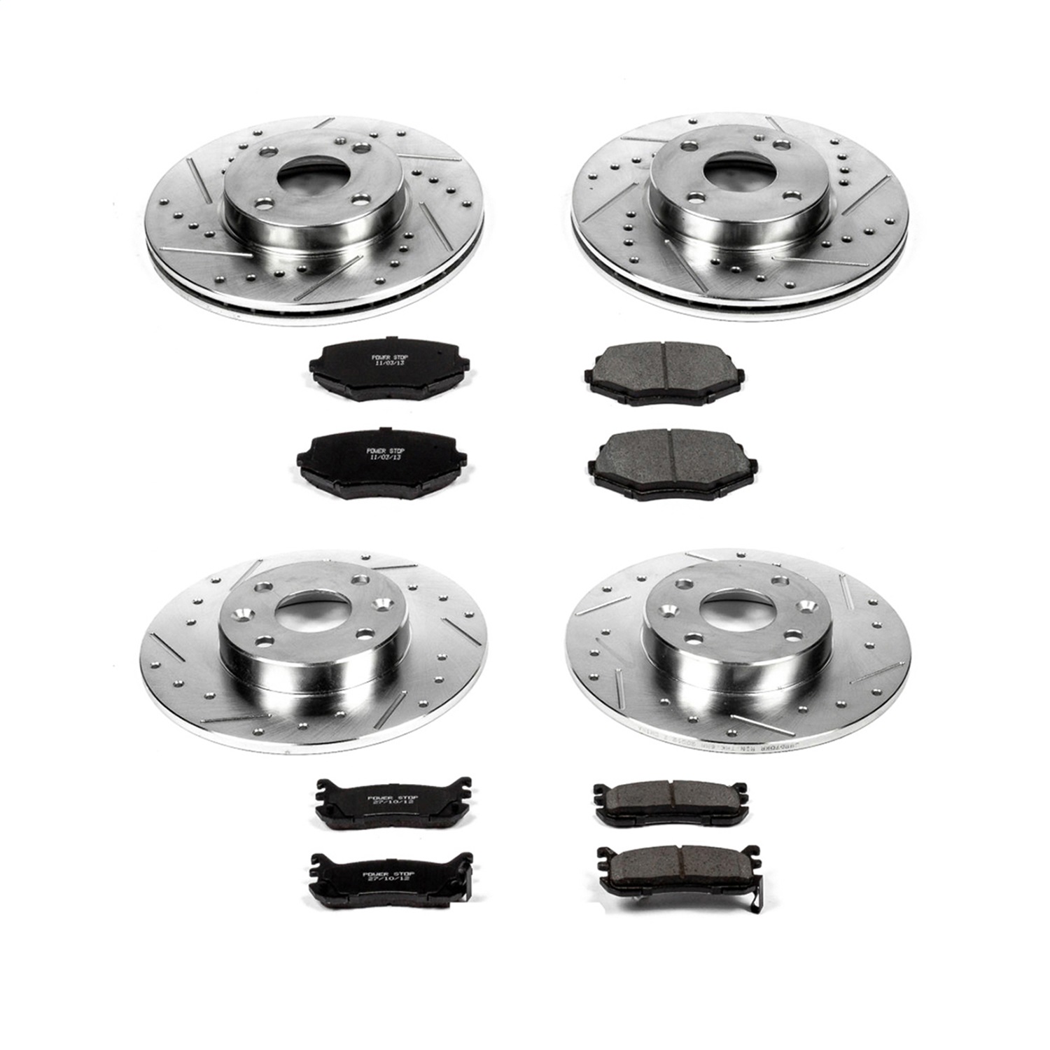 Power Stop - K794 - Front and Rear - Disc Brake Pad and Rotor Kit