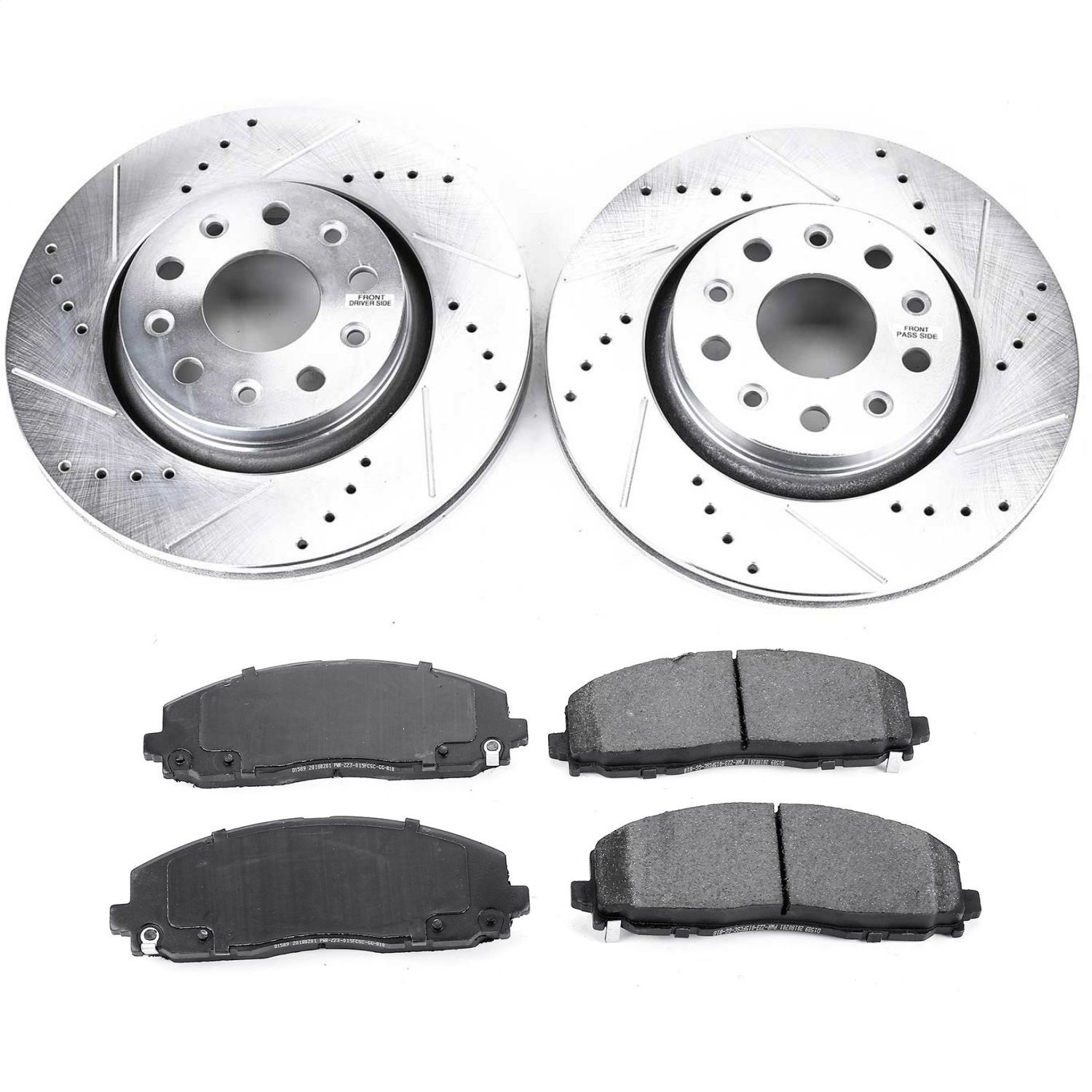 Power Stop - K7940 - Front - Disc Brake Pad and Rotor Kit