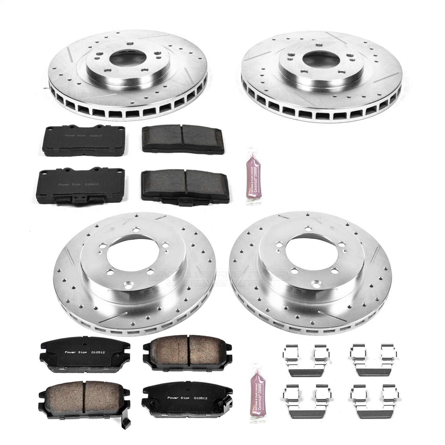 Power Stop - K797 - Front and Rear - Disc Brake Pad and Rotor Kit