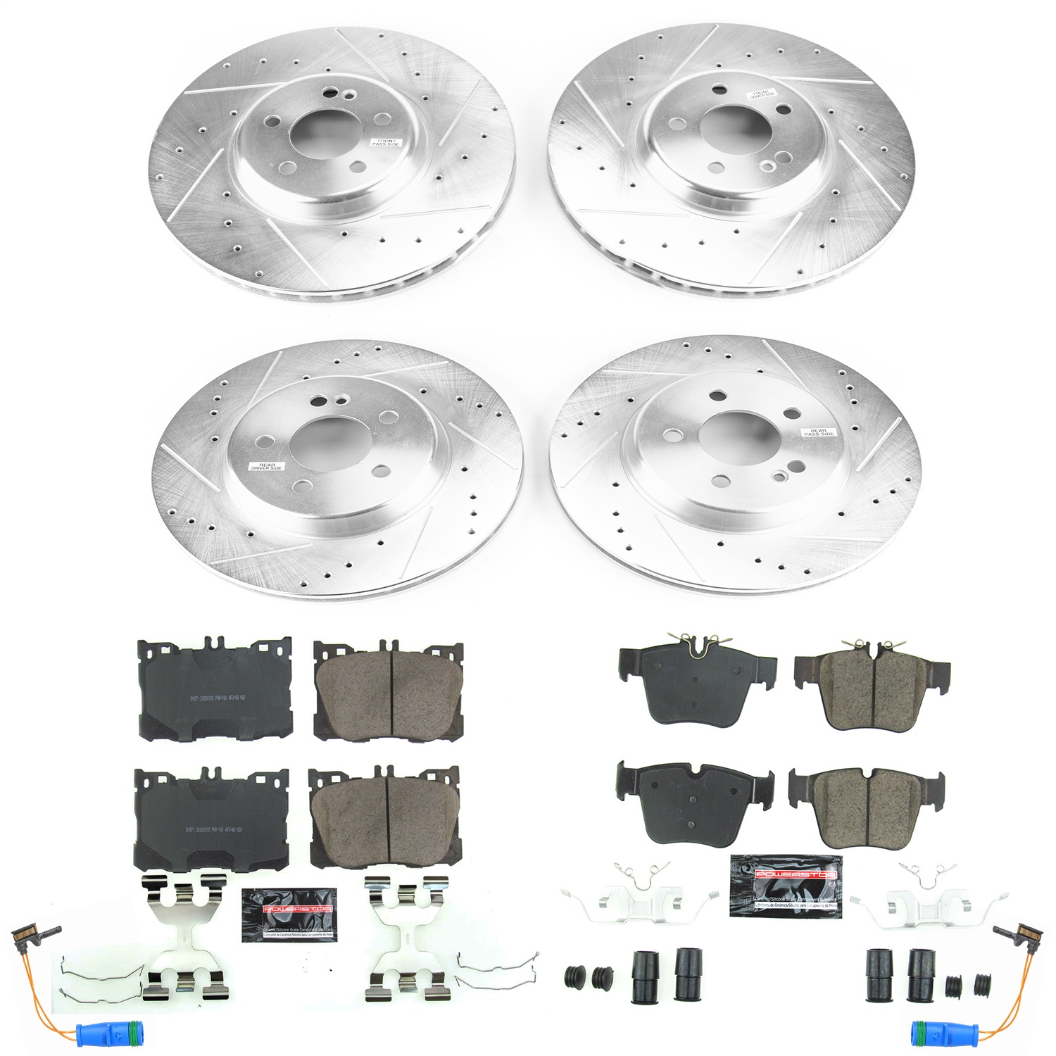 Power Stop - K7988 - Front and Rear - Disc Brake Pad and Rotor Kit