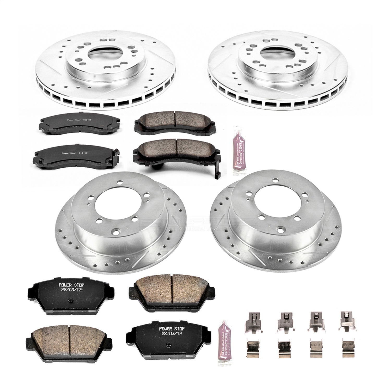 Power Stop - K799 - Front and Rear - Disc Brake Pad and Rotor Kit