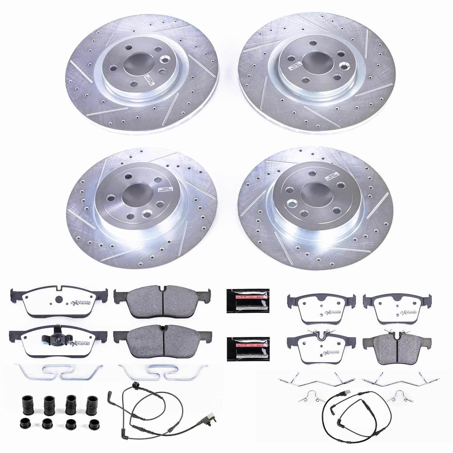 Power Stop - K7992-36 - Front and Rear - Disc Brake Pad and Rotor Kit