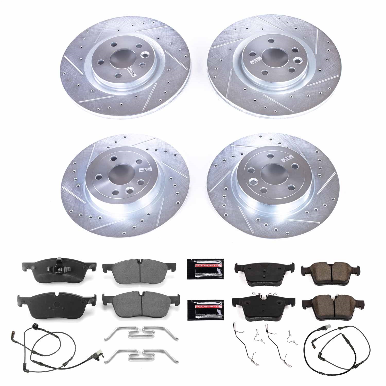 Power Stop - K7992 - Front and Rear - Disc Brake Pad and Rotor Kit