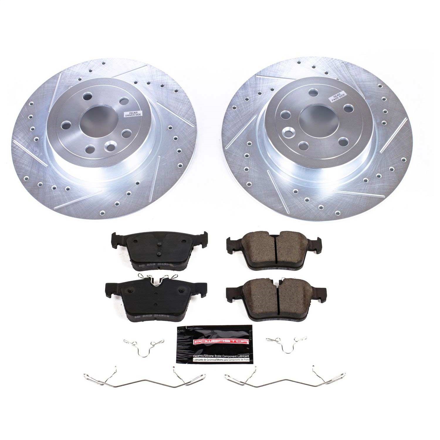 Power Stop - K7994 - Rear - Disc Brake Pad and Rotor Kit