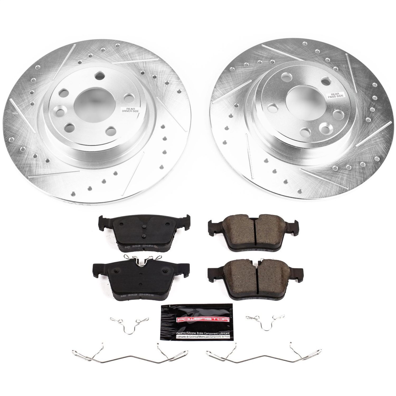 Power Stop - K7995 - Rear - Disc Brake Pad and Rotor Kit