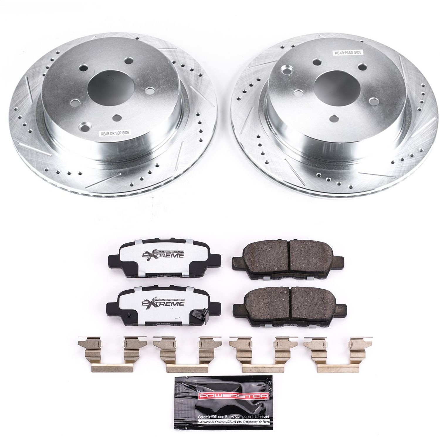 Power Stop - K8021-26 - Rear - Disc Brake Pad and Rotor Kit