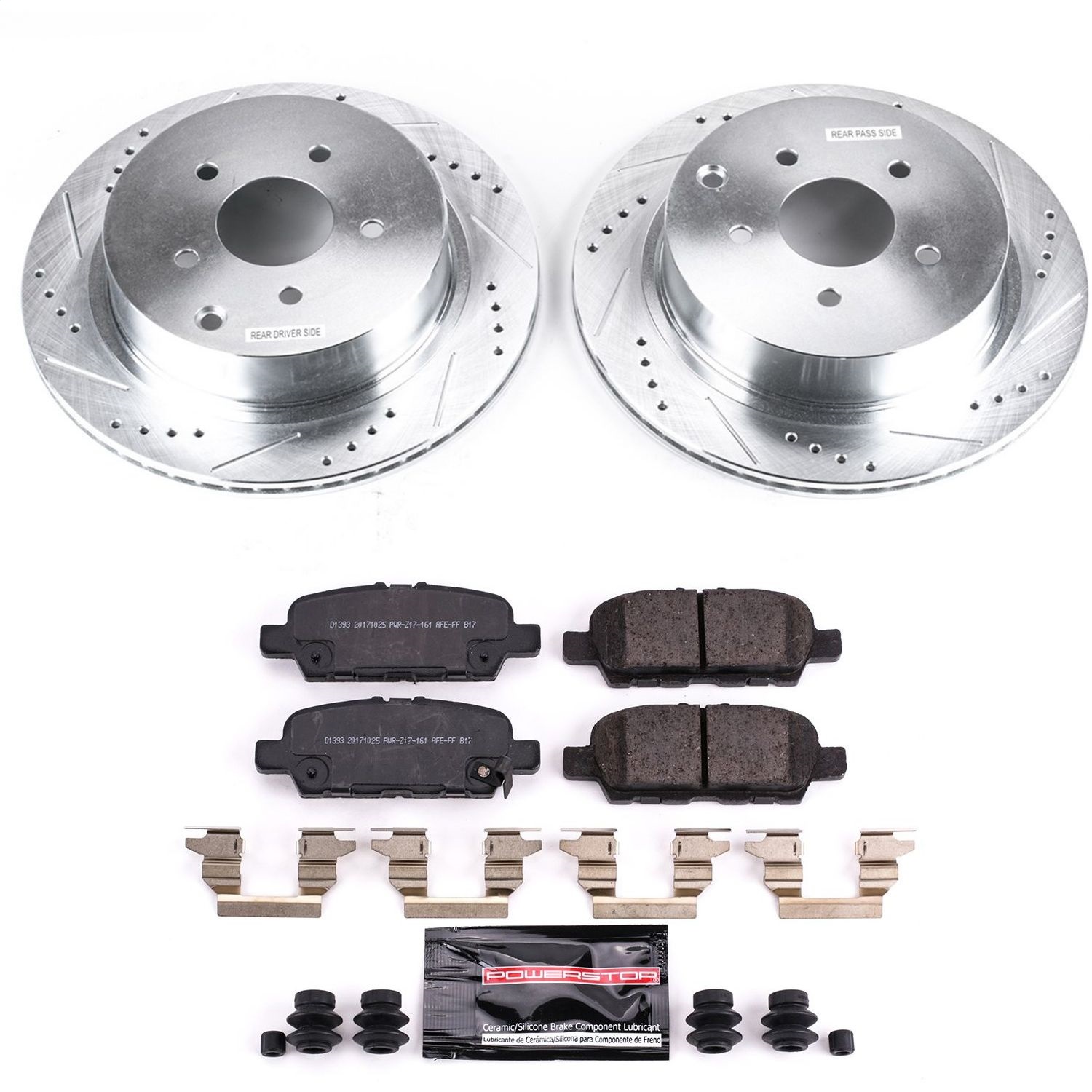 Power Stop - K8021 - Rear - Disc Brake Pad and Rotor Kit