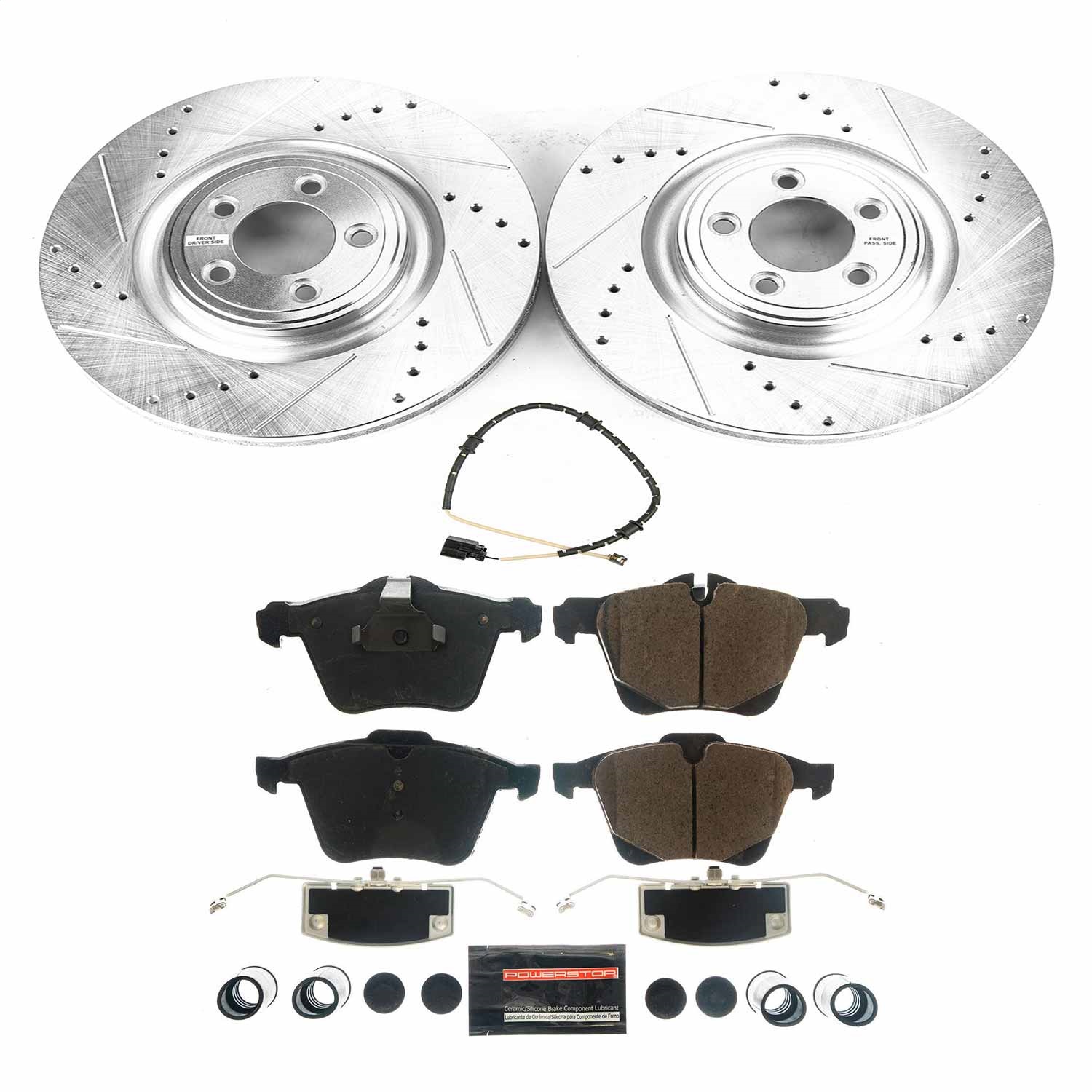 Power Stop - K8037 - Front - Disc Brake Pad and Rotor Kit