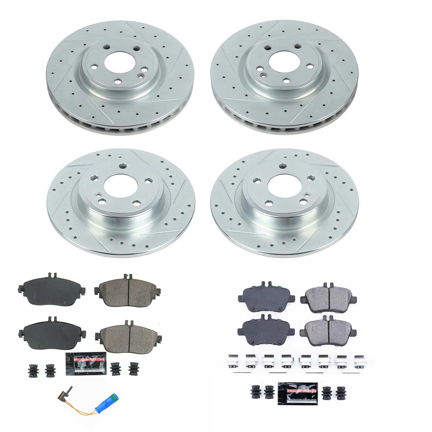 Power Stop - K8046 - Front and Rear - Disc Brake Pad and Rotor Kit