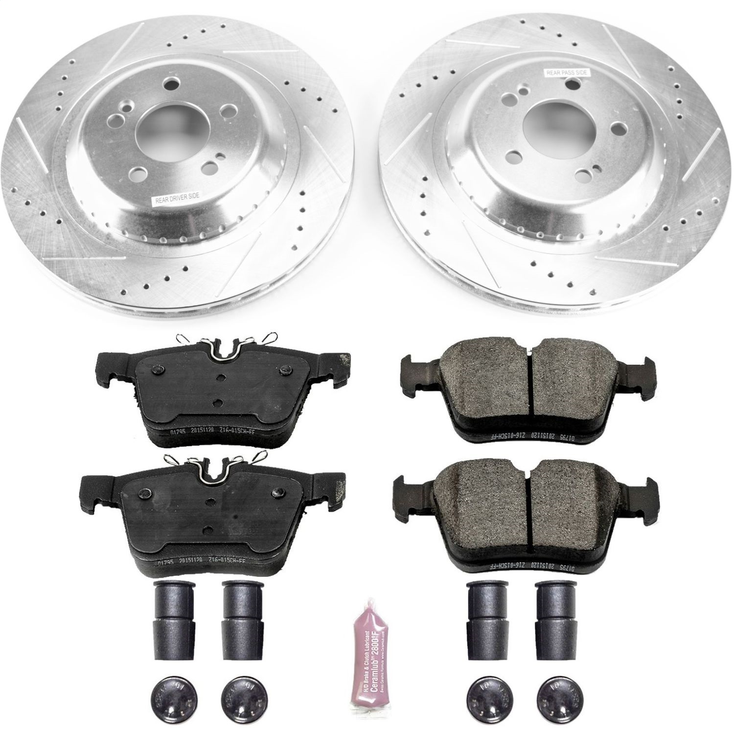 Power Stop - K8047 - Rear - Disc Brake Pad and Rotor Kit