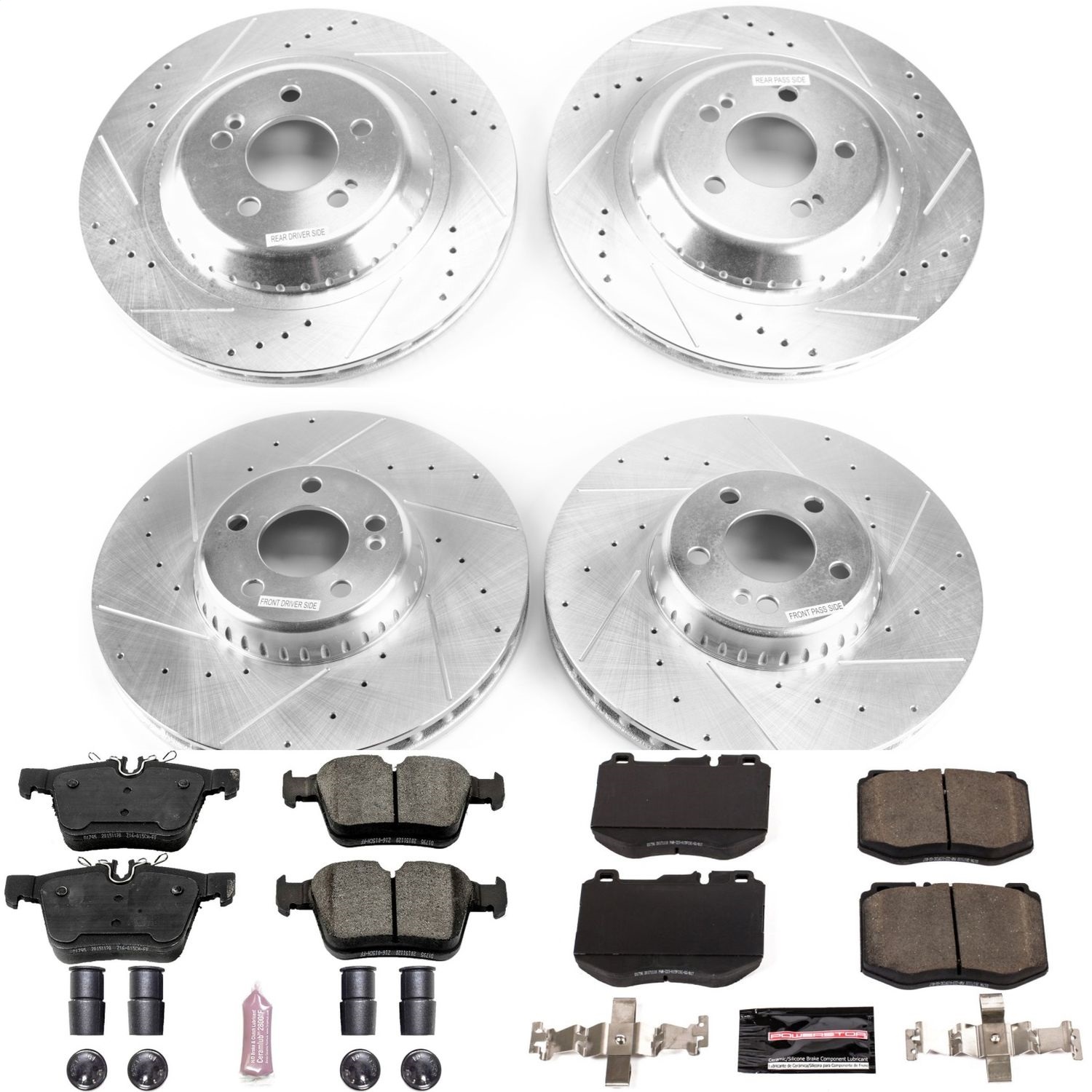 Power Stop - K8050 - Front and Rear - Disc Brake Pad and Rotor Kit