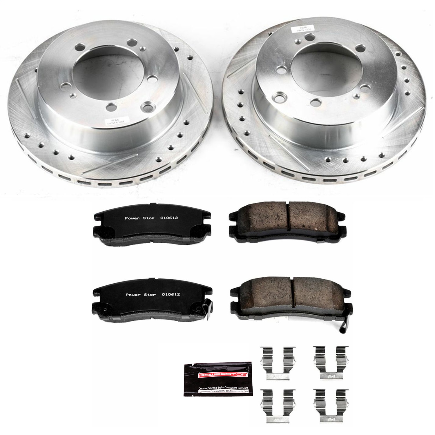 Power Stop - K806 - Rear - Disc Brake Pad and Rotor Kit