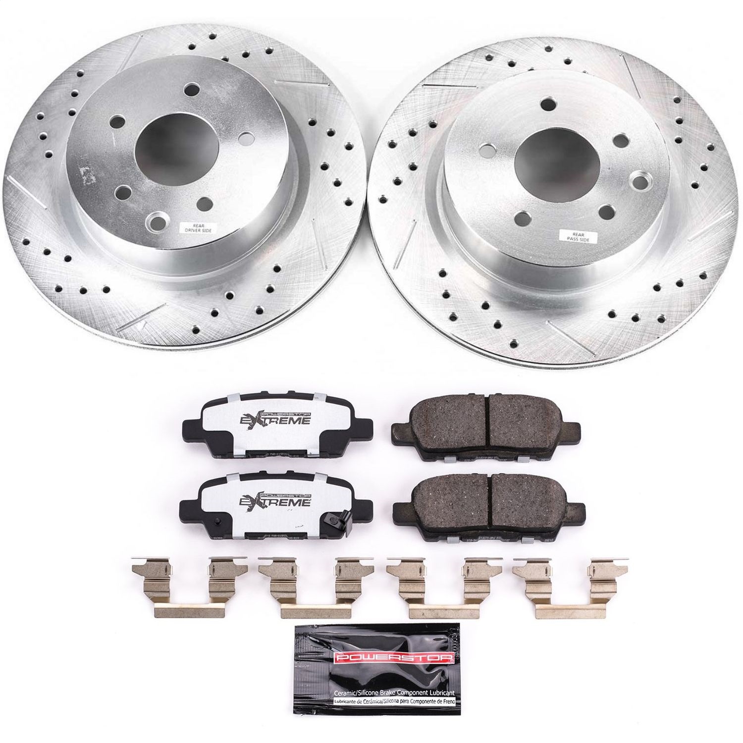 Power Stop - K8062-26 - Rear - Disc Brake Pad and Rotor Kit