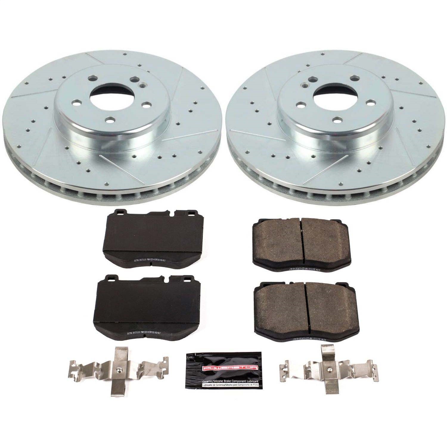 Power Stop - K8073 - Front - Disc Brake Pad and Rotor Kit