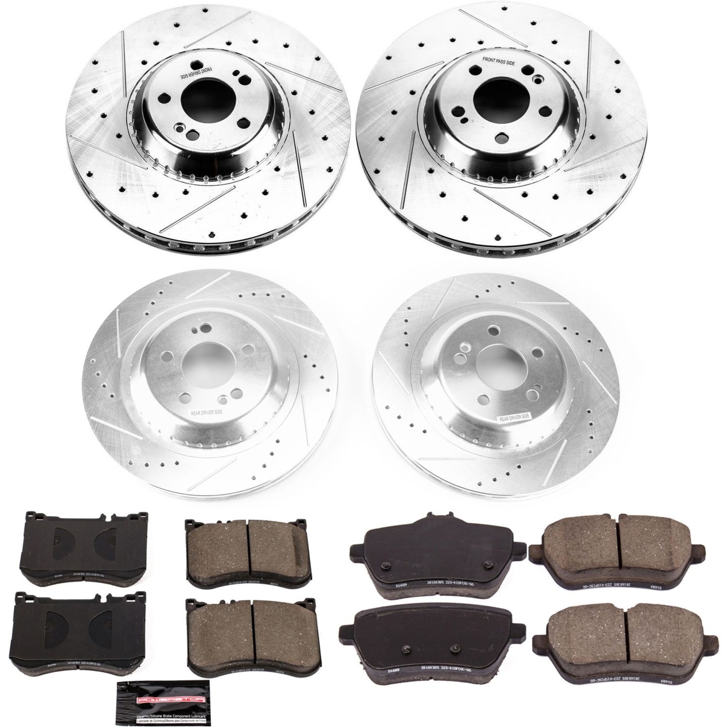 Power Stop - K8102 - Front and Rear - Disc Brake Pad and Rotor Kit