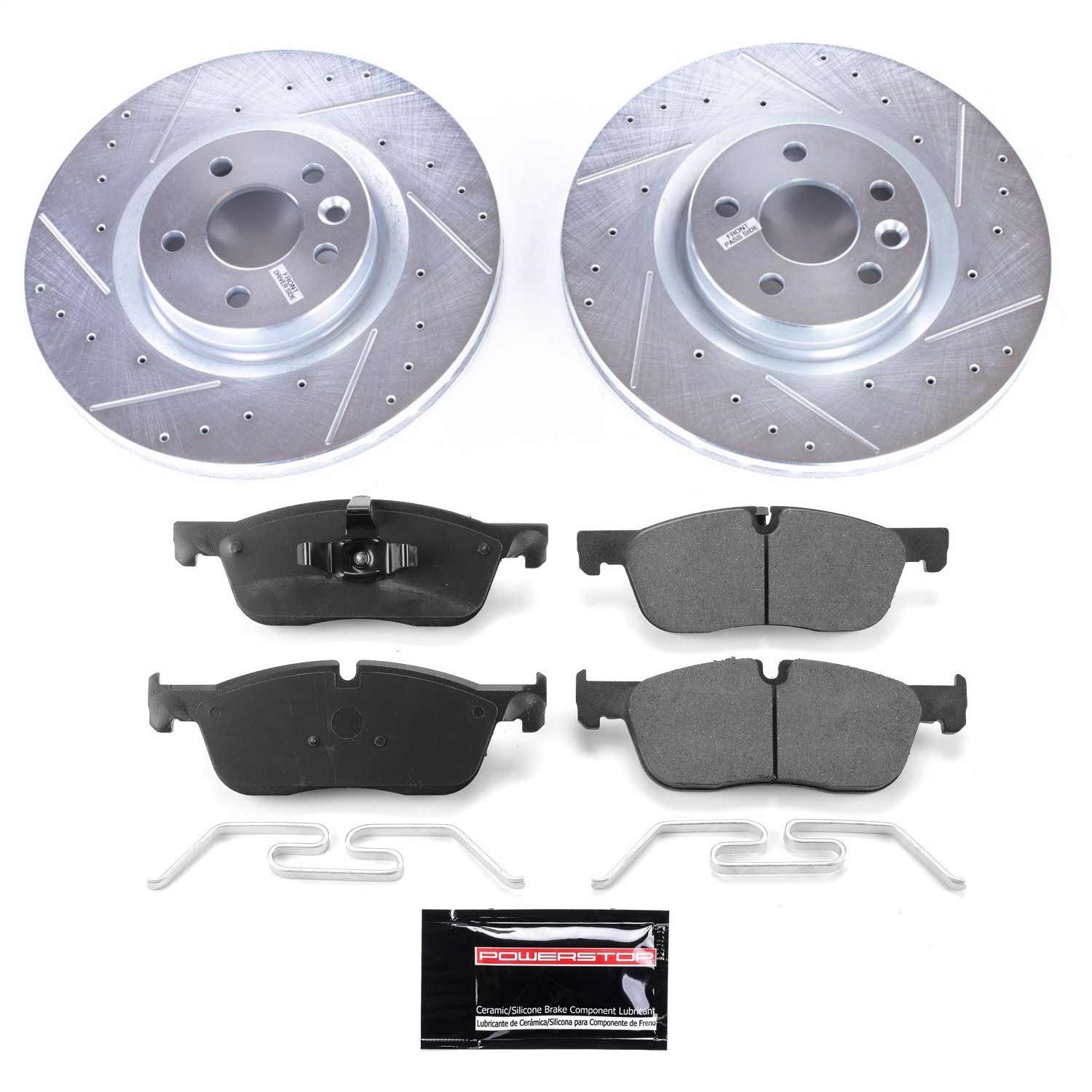 Power Stop - K8107 - Front - Disc Brake Pad and Rotor Kit
