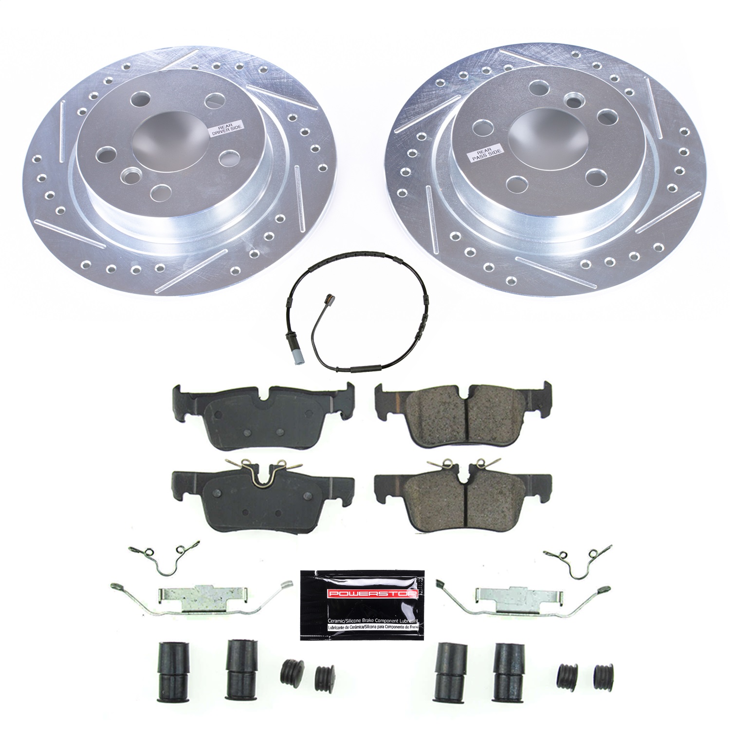 Power Stop - K8110 - Rear - Disc Brake Pad and Rotor Kit