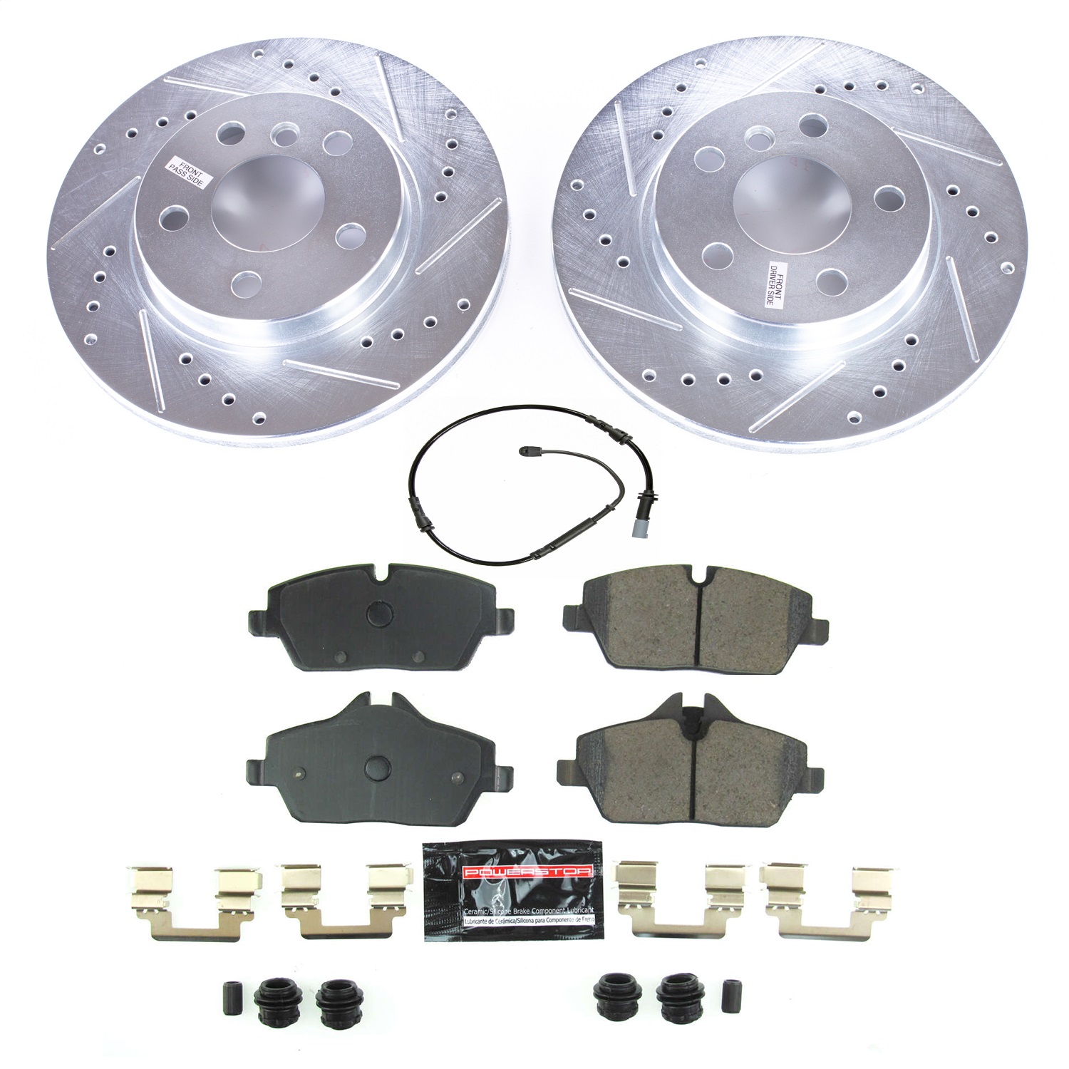 Power Stop - K8112 - Front - Disc Brake Pad and Rotor Kit
