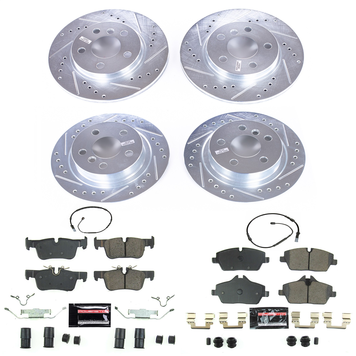 Power Stop - K8113 - Front and Rear - Disc Brake Pad and Rotor Kit