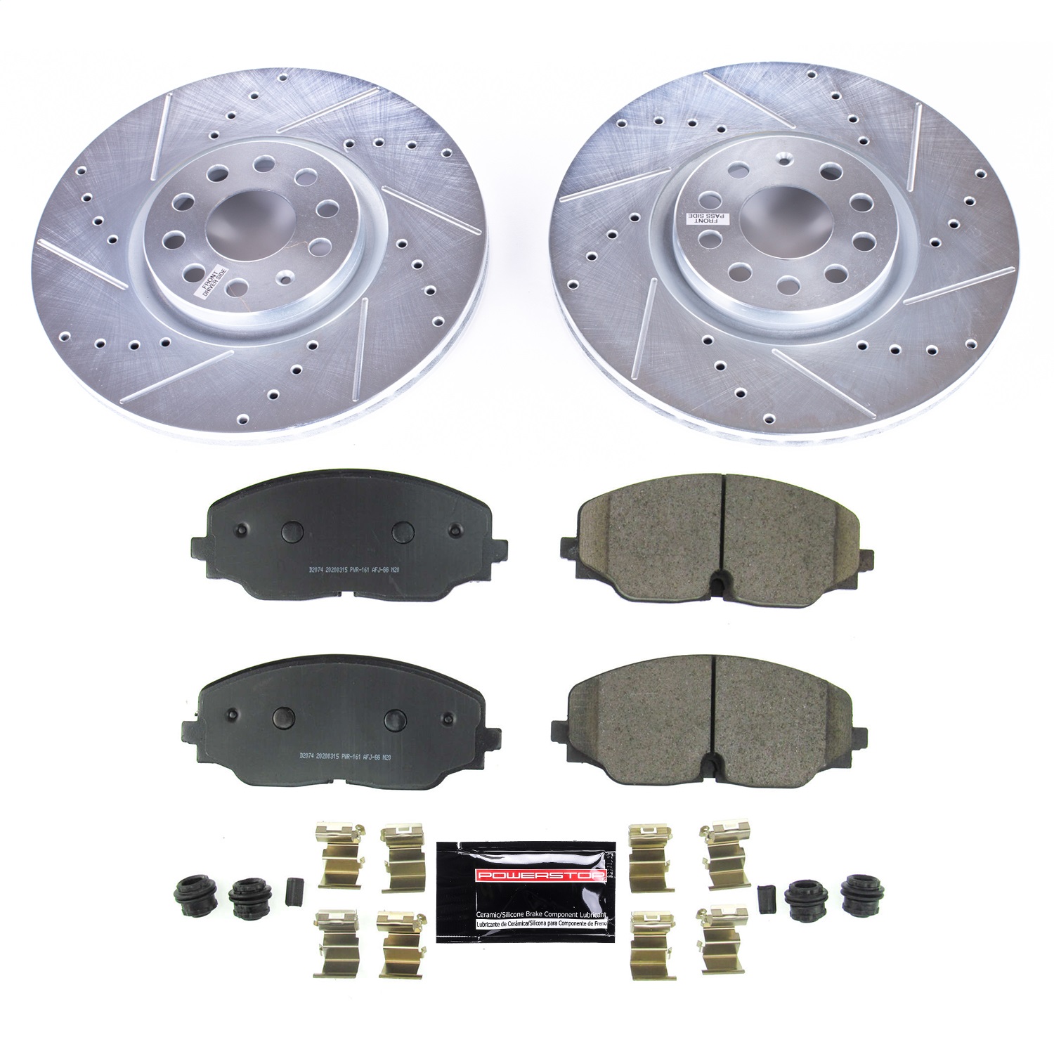Power Stop - K8117 - Front - Disc Brake Pad and Rotor Kit
