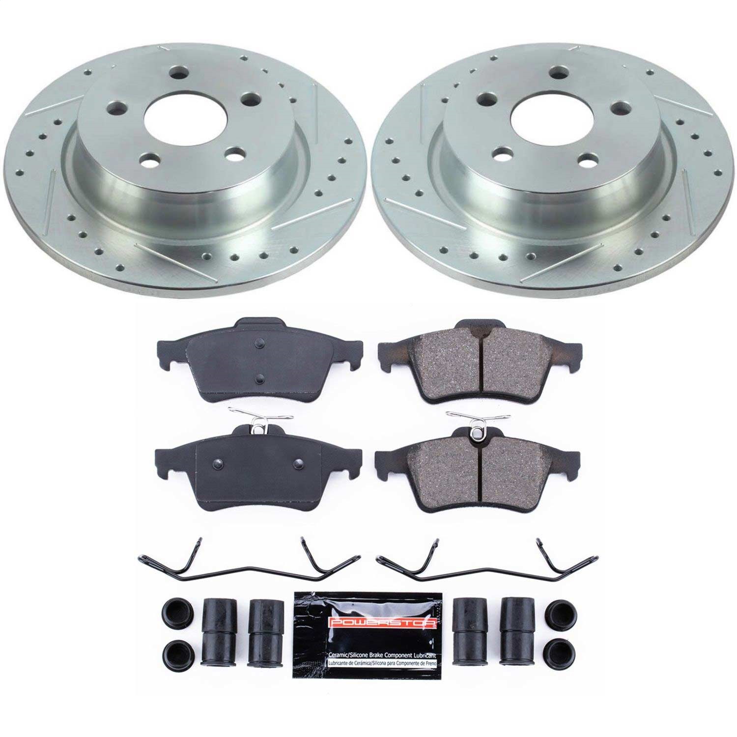 Power Stop - K8176 - Rear - Disc Brake Pad and Rotor Kit