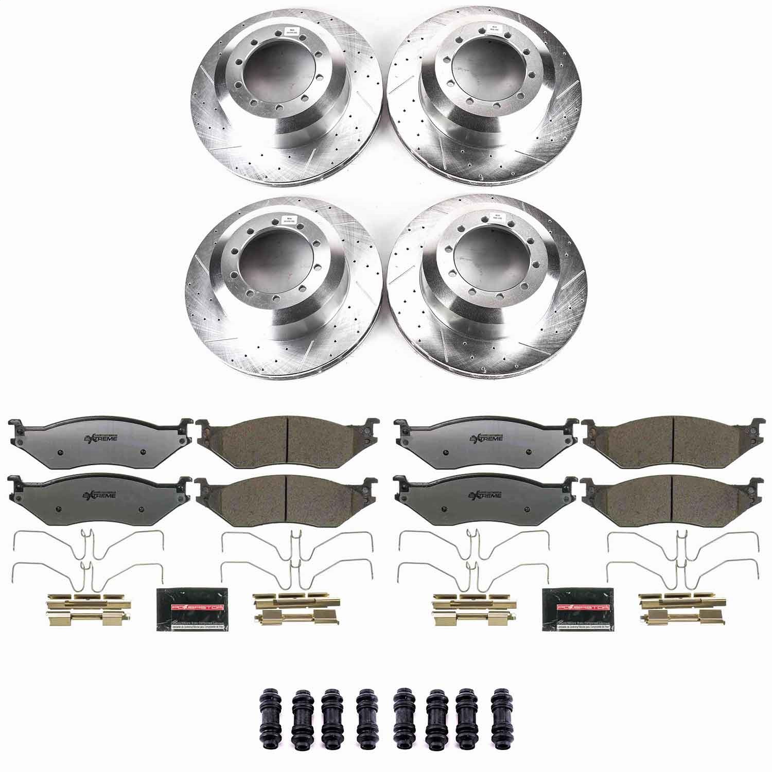 Power Stop - K8177-36 - Front and Rear - Disc Brake Pad and Rotor Kit