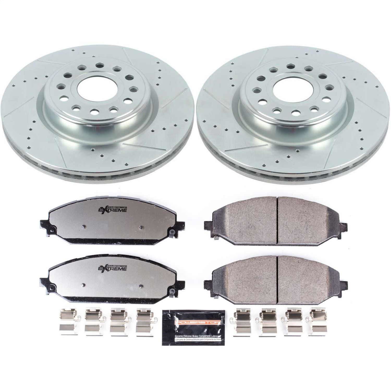 Power Stop - K8183-36 - Front - Disc Brake Pad and Rotor Kit