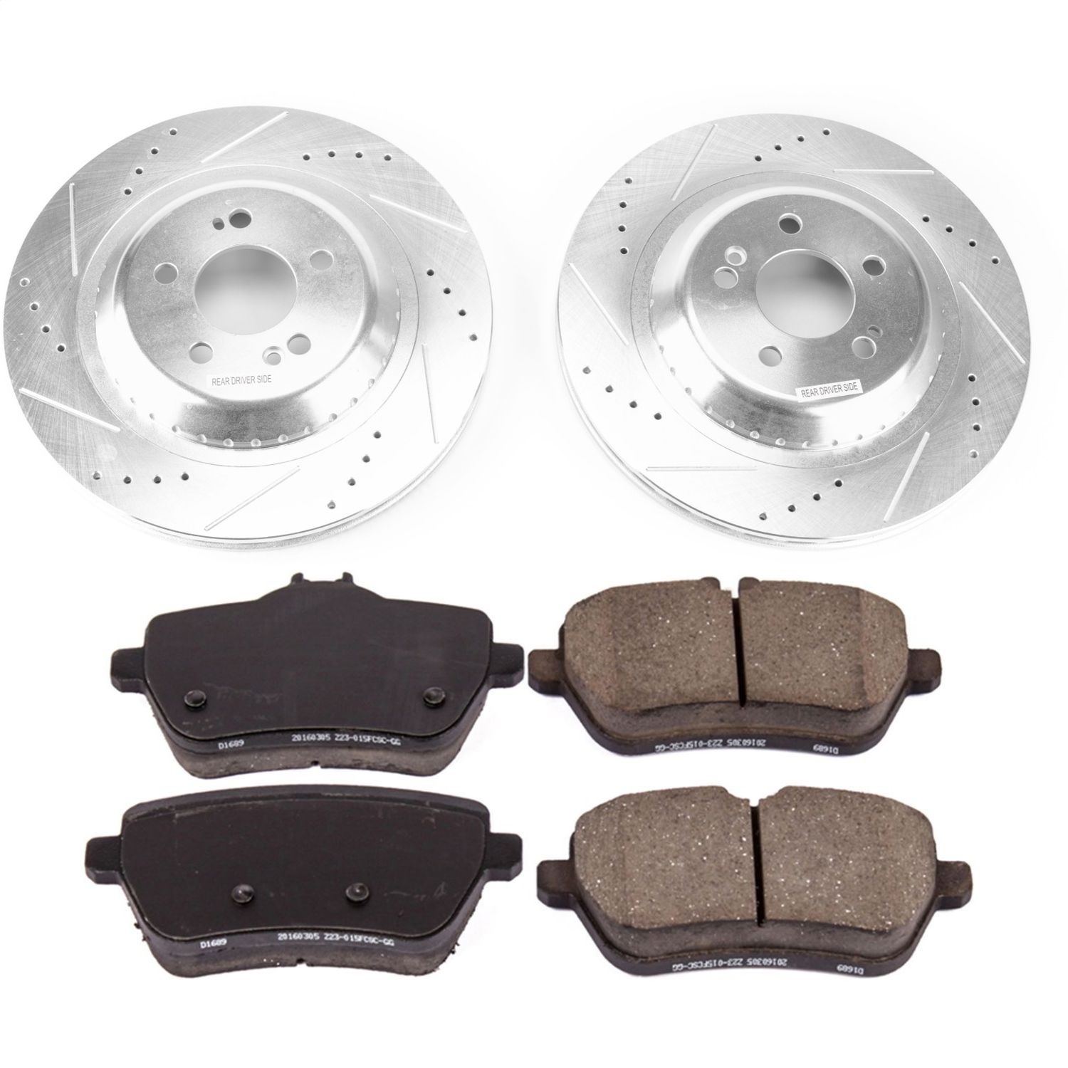 Power Stop - K8194 - Rear - Disc Brake Pad and Rotor Kit