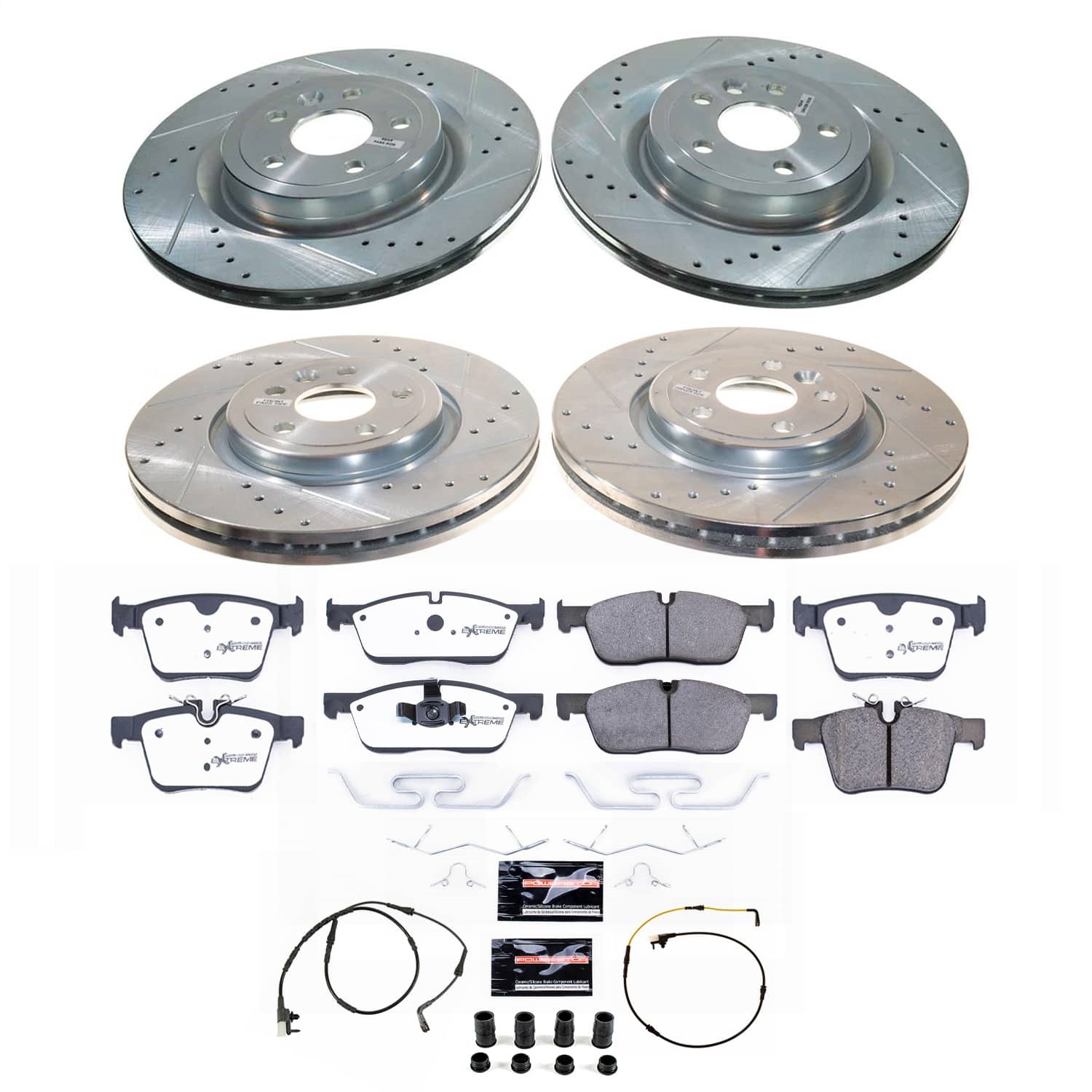 Power Stop - K8203-36 - Front and Rear - Disc Brake Pad and Rotor Kit