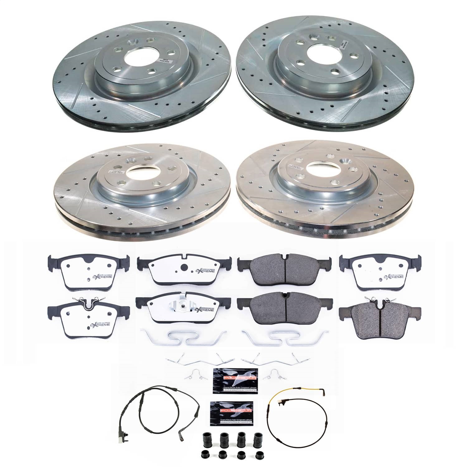 Power Stop - K8204-36 - Front and Rear - Disc Brake Pad and Rotor Kit