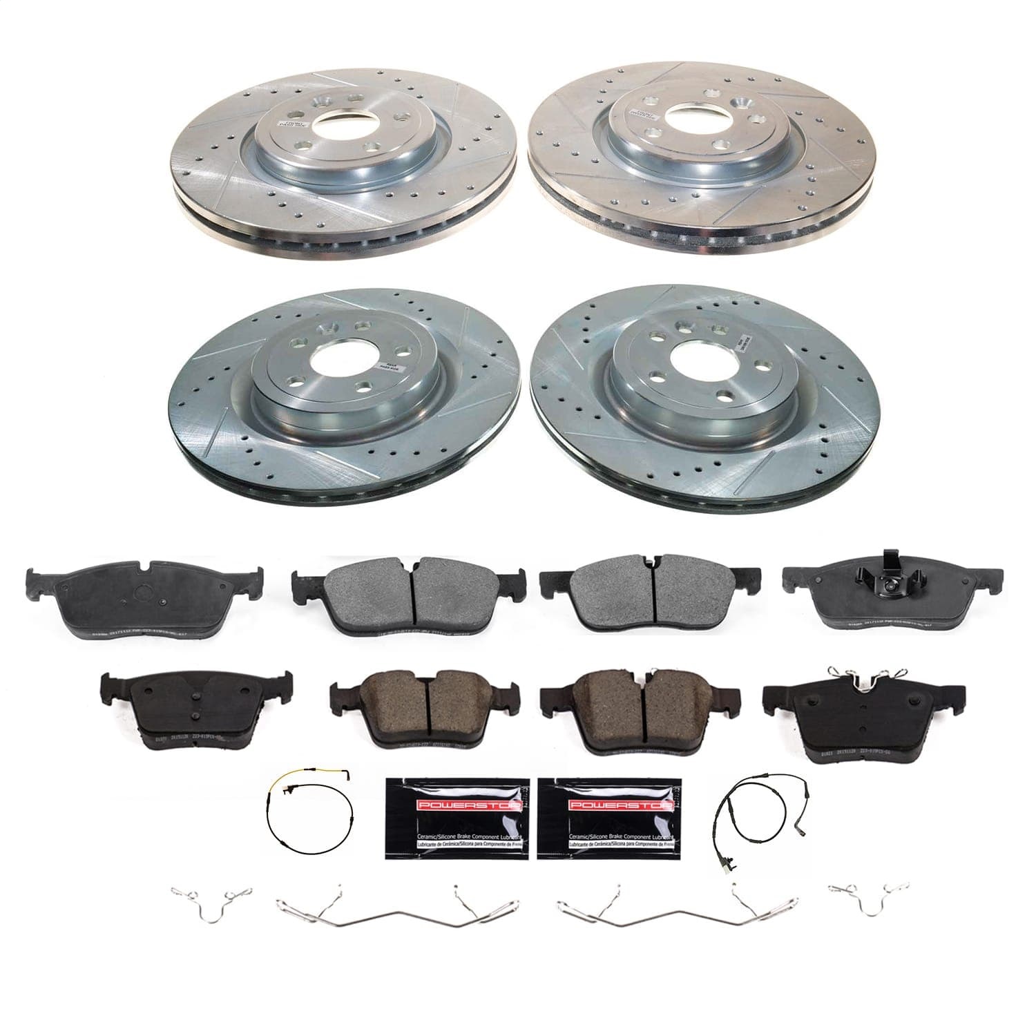 Power Stop - K8204 - Front and Rear - Disc Brake Pad and Rotor Kit