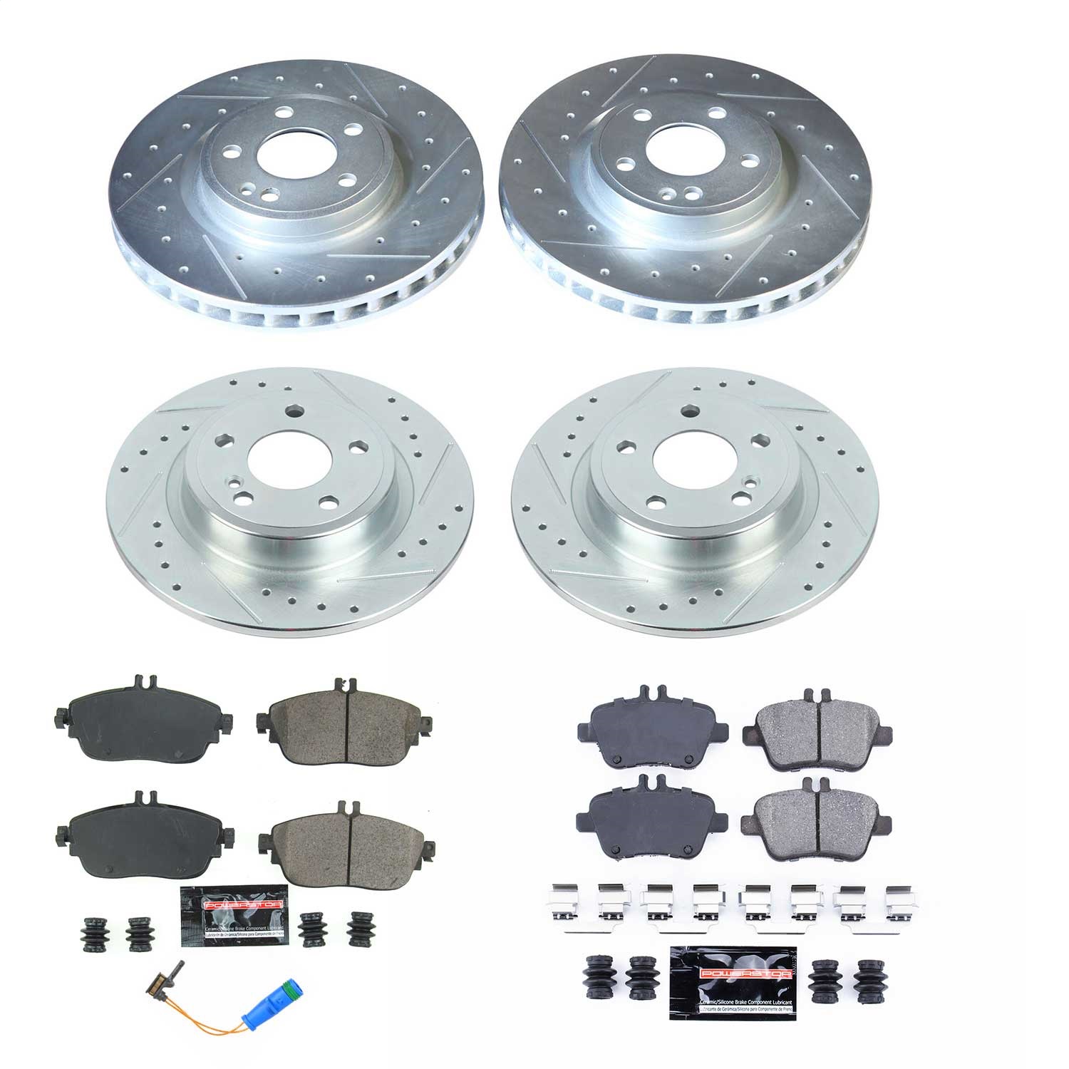 Power Stop - K8262 - Front and Rear - Disc Brake Pad and Rotor Kit