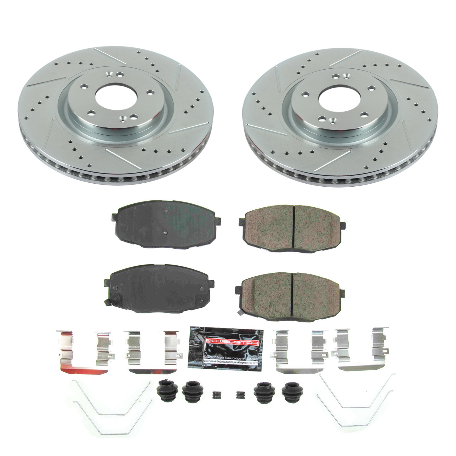 Power Stop - K8271 - Front - Disc Brake Pad and Rotor Kit