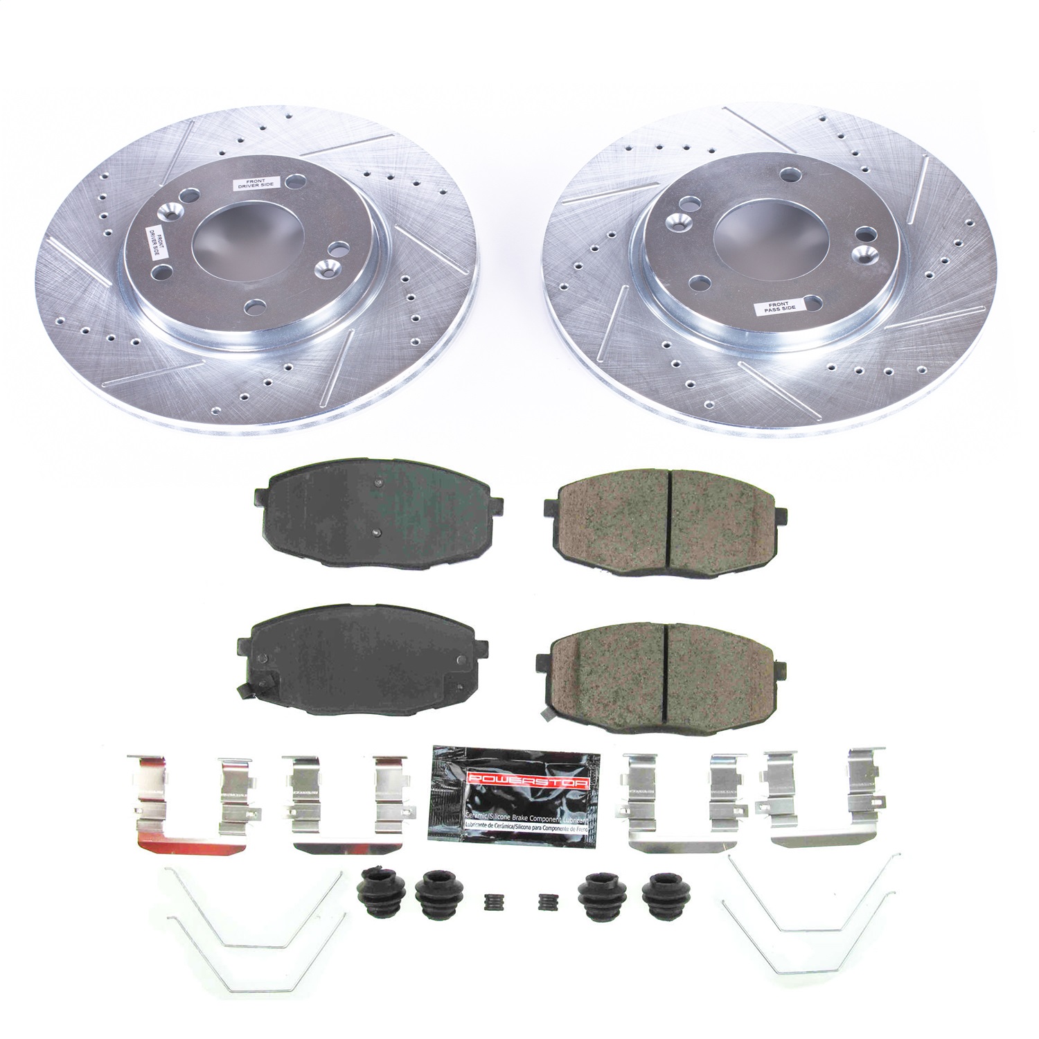Power Stop - K8279 - Front - Disc Brake Pad and Rotor Kit