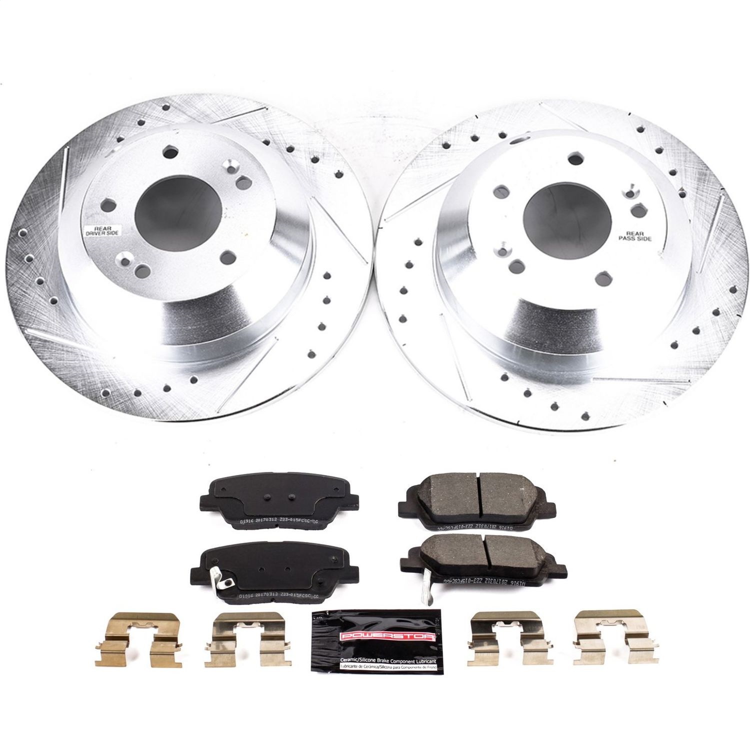 Power Stop - K8283 - Rear - Disc Brake Pad and Rotor Kit