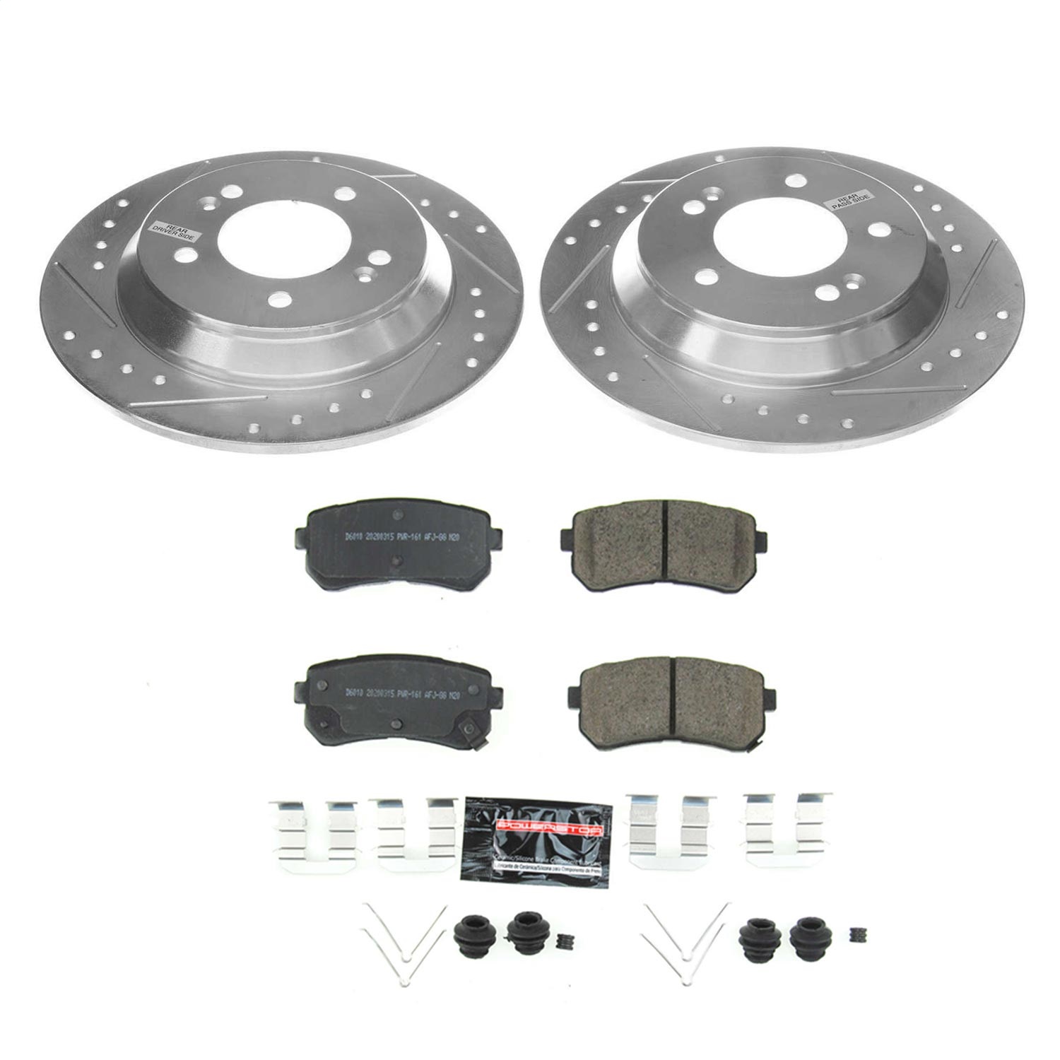 Power Stop - K8307 - Rear - Disc Brake Pad and Rotor Kit