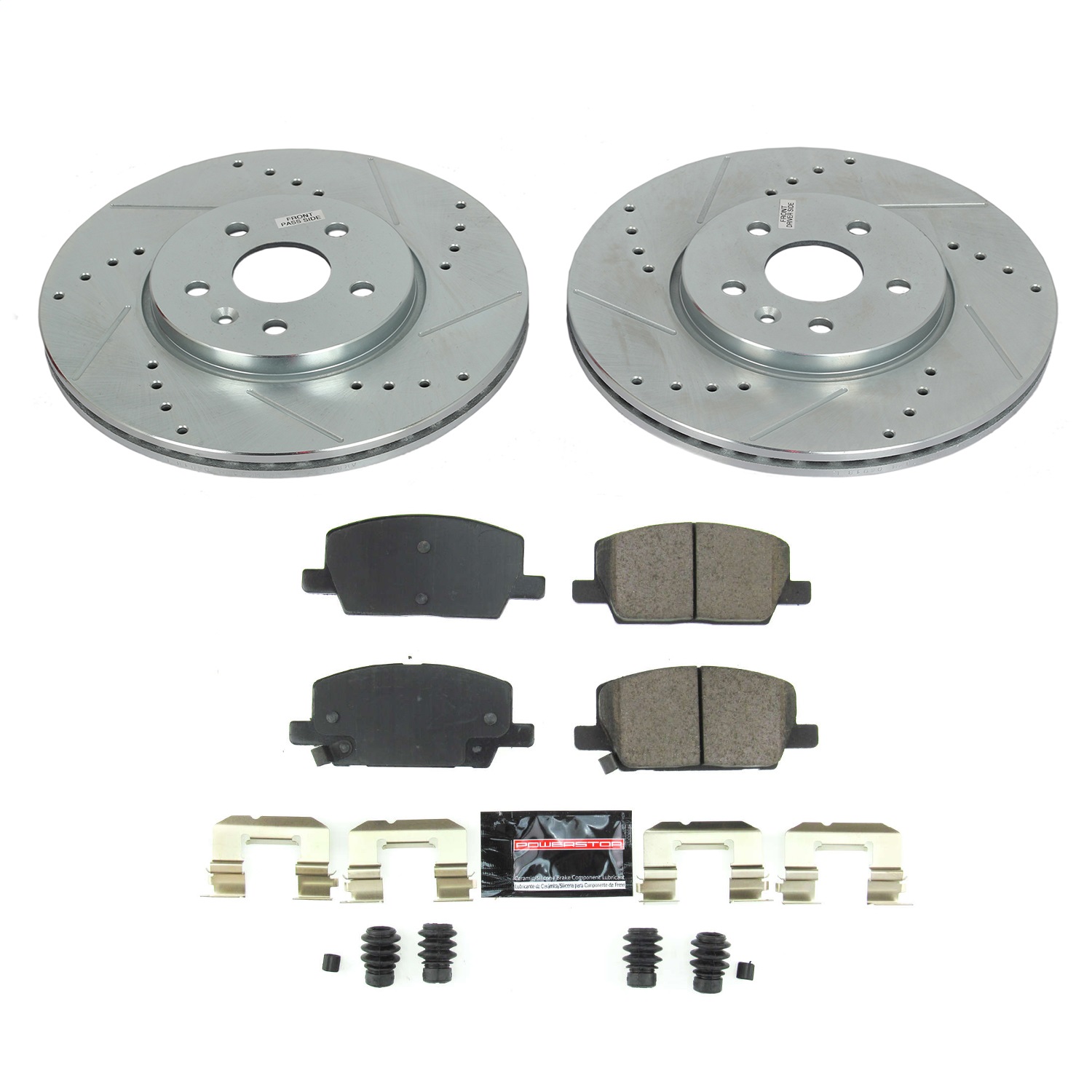 Power Stop - K8316 - Front - Disc Brake Pad and Rotor Kit