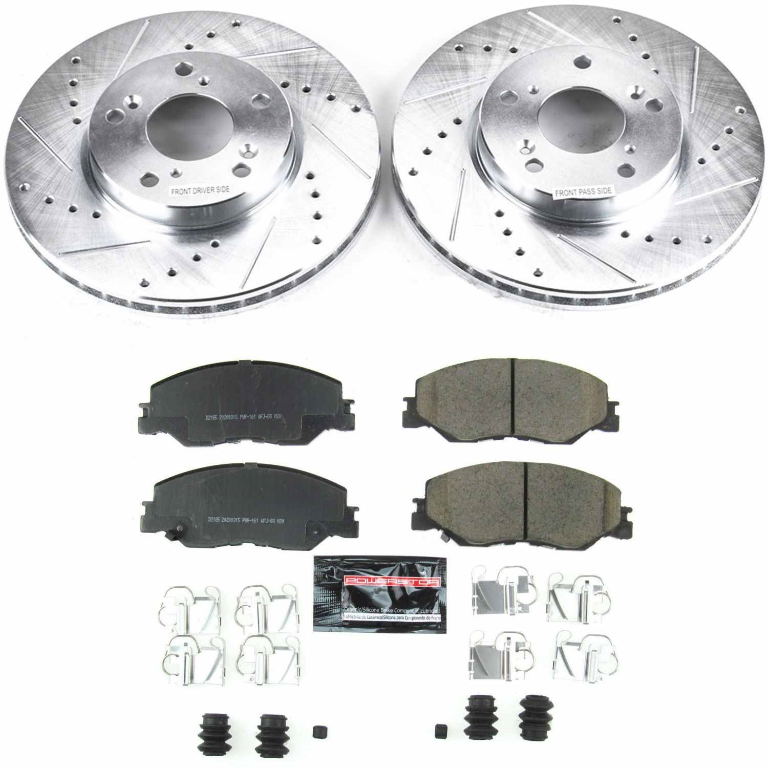 Power Stop - K8318 - Front - Disc Brake Pad and Rotor Kit