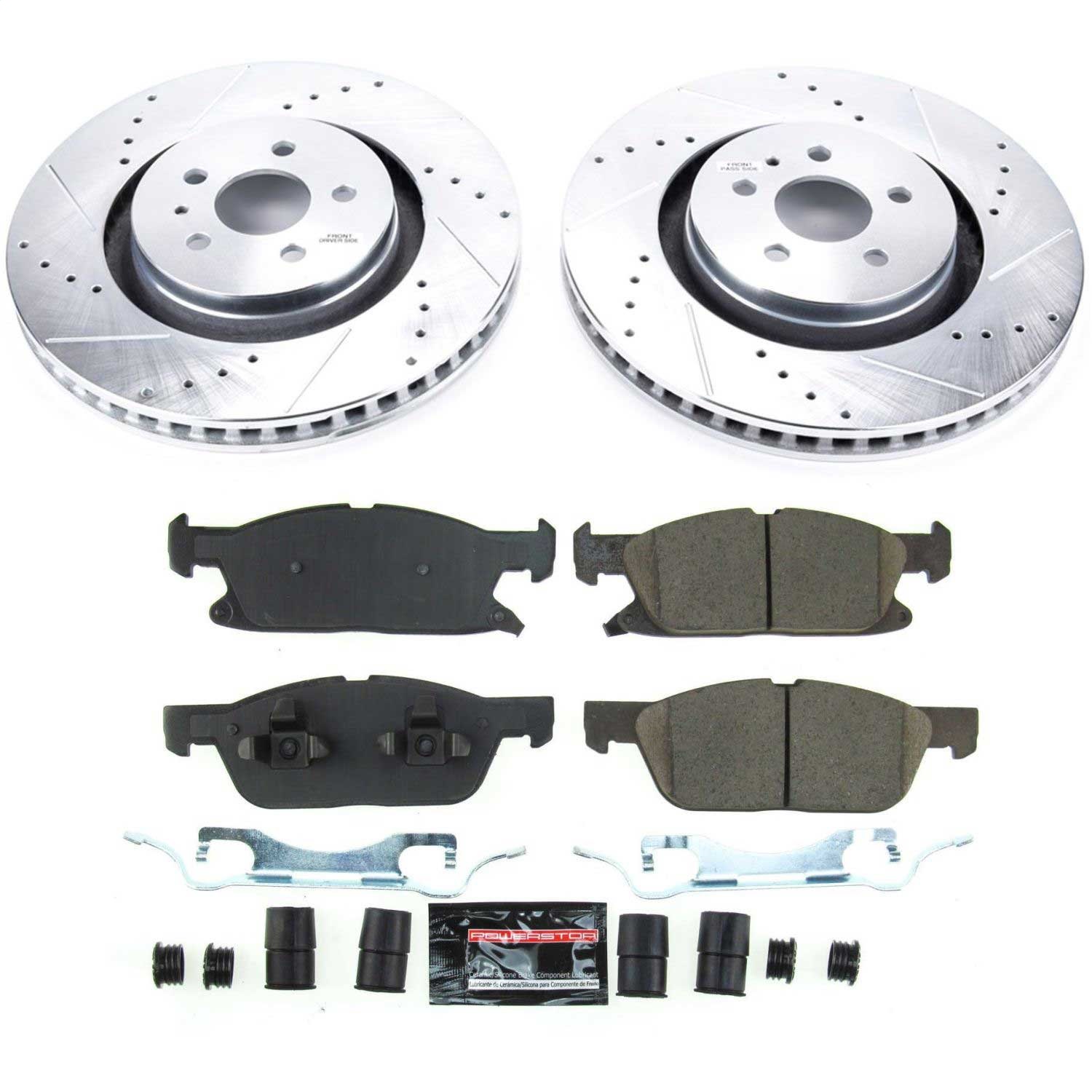 Power Stop - K8321 - Front - Disc Brake Pad and Rotor Kit