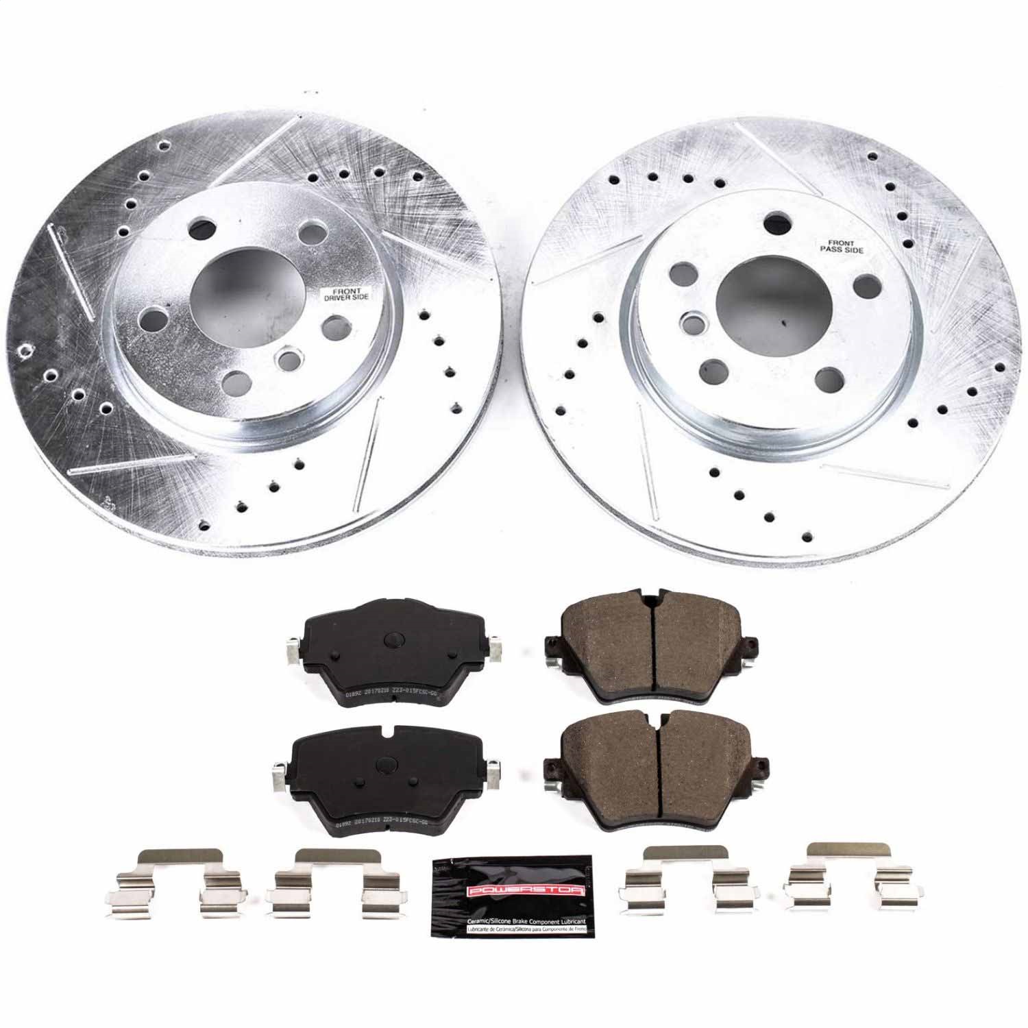 Power Stop - K8323 - Front - Disc Brake Pad and Rotor Kit