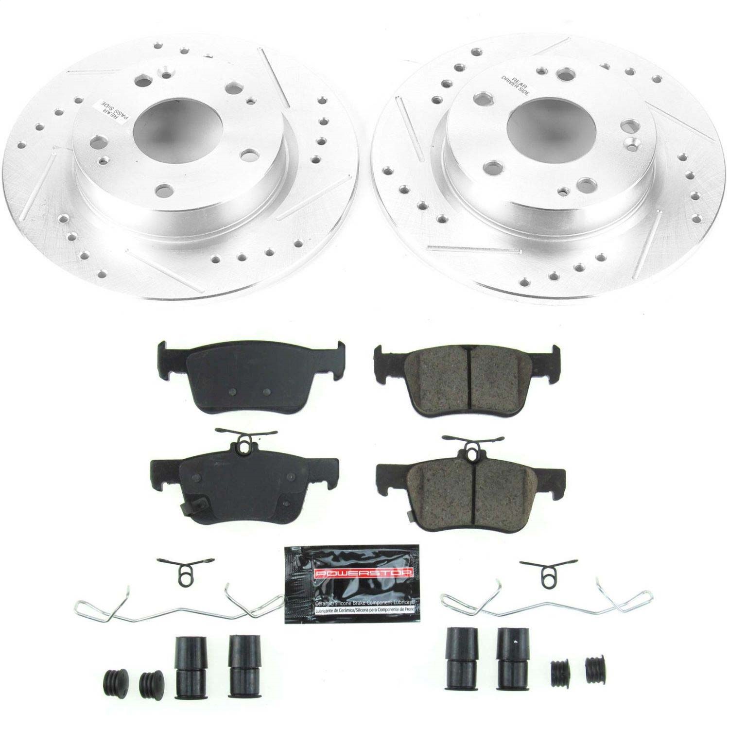 Power Stop - K8330 - Rear - Disc Brake Pad and Rotor Kit