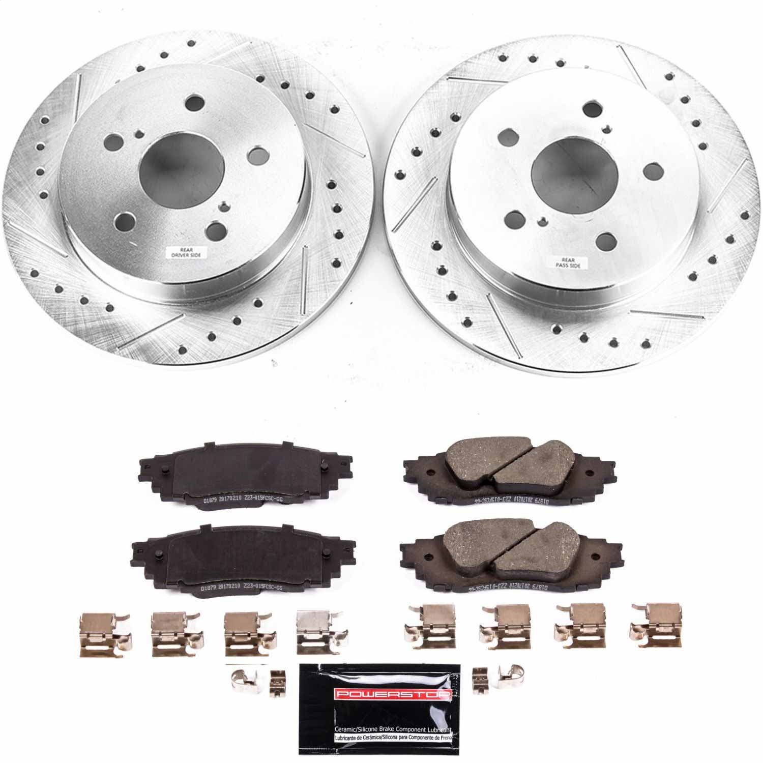 Power Stop - K8333 - Rear - Disc Brake Pad and Rotor Kit