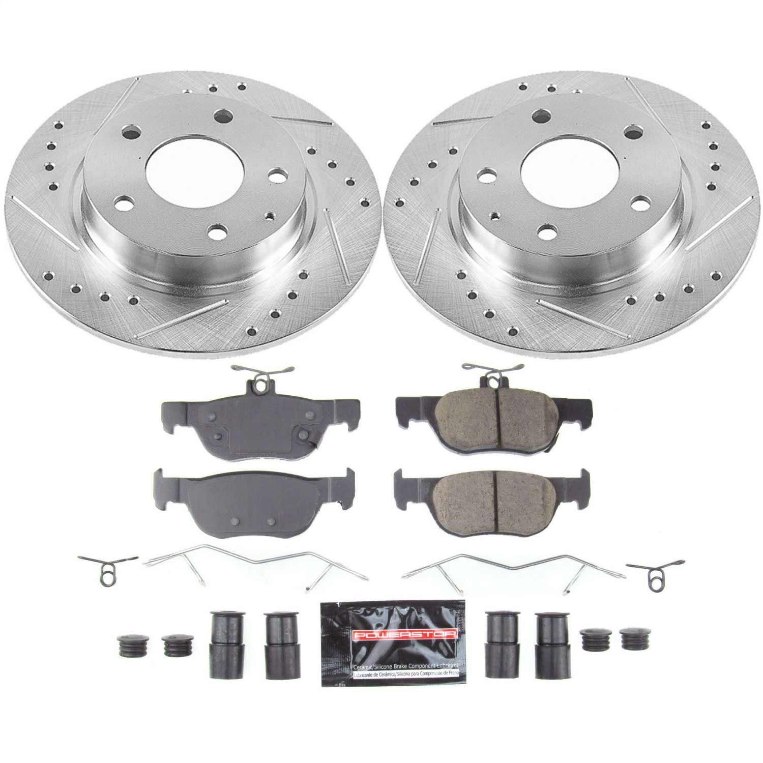 Power Stop - K8334 - Rear - Disc Brake Pad and Rotor Kit