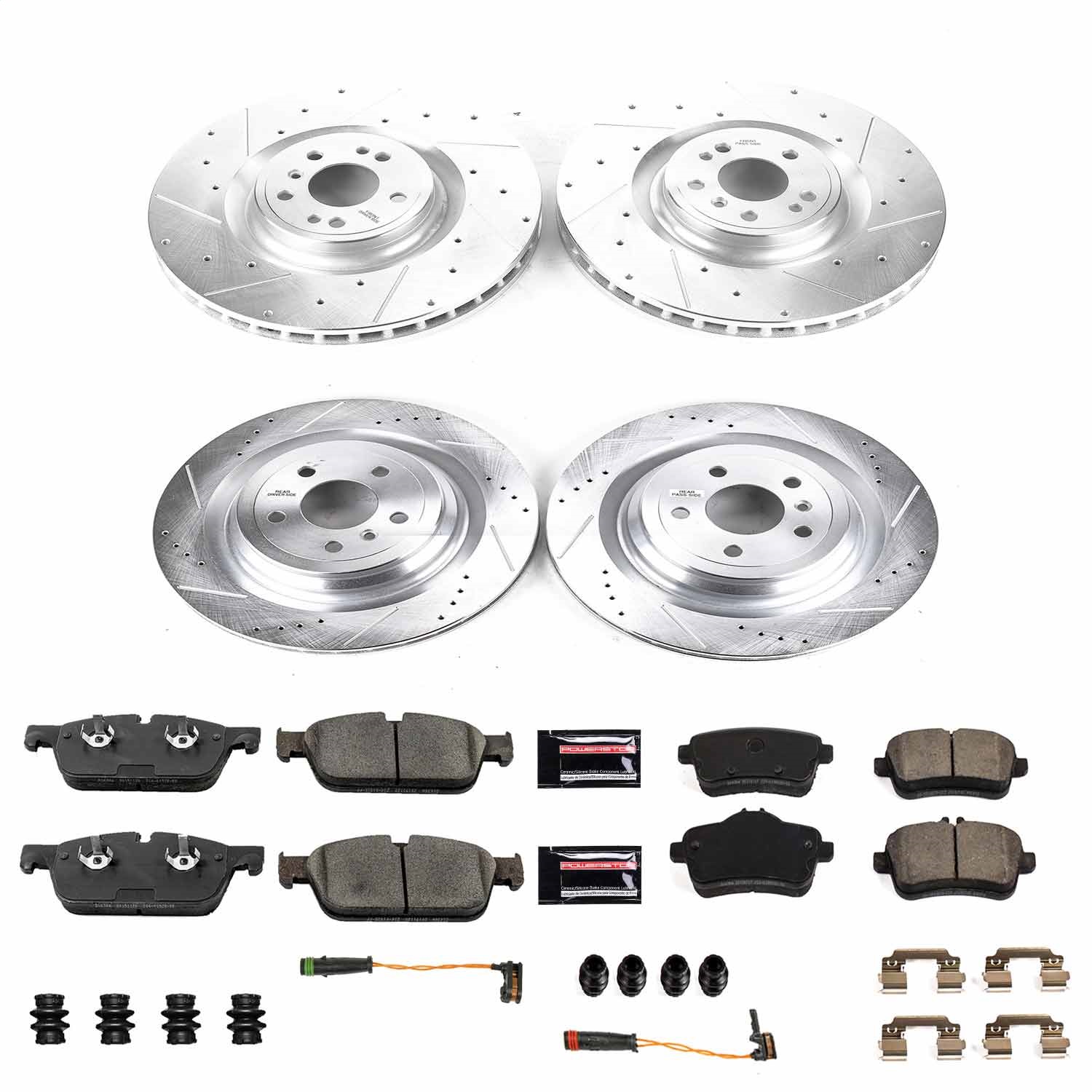 Power Stop - K8354 - Front and Rear - Disc Brake Pad and Rotor Kit