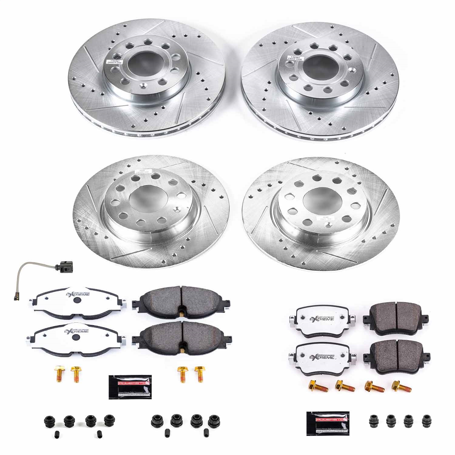 Power Stop - K8363-26 - Front and Rear - Disc Brake Pad and Rotor Kit