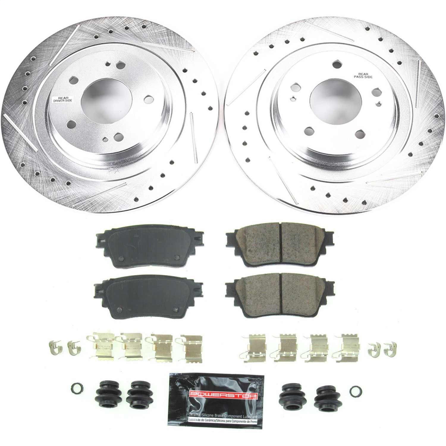 Power Stop - K8381 - Rear - Disc Brake Pad and Rotor Kit